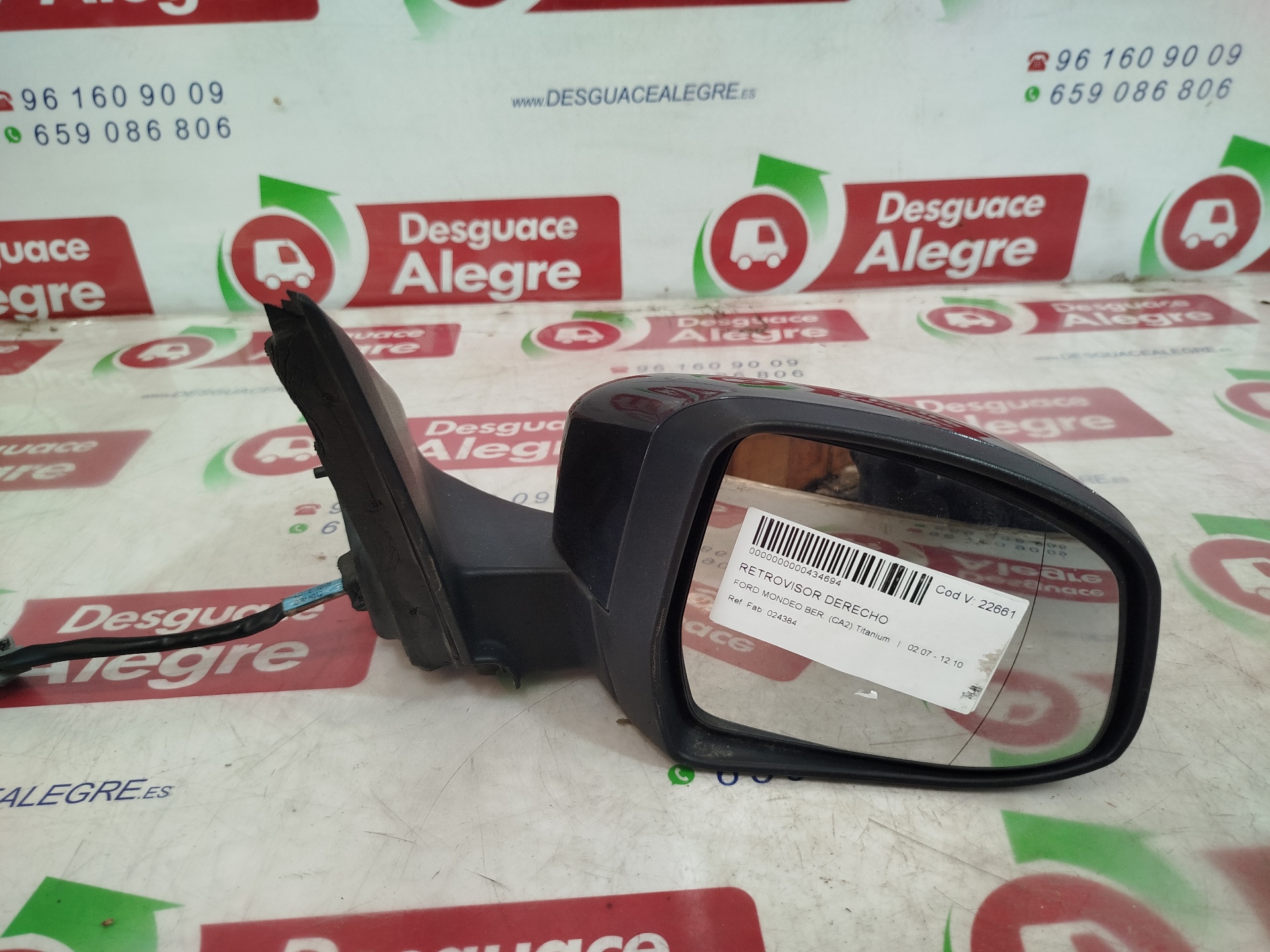 FORD MONDEO BERLINA RETROVISOR DERECHO FORD MONDEO BERLINA RETROVISOR DERECHO