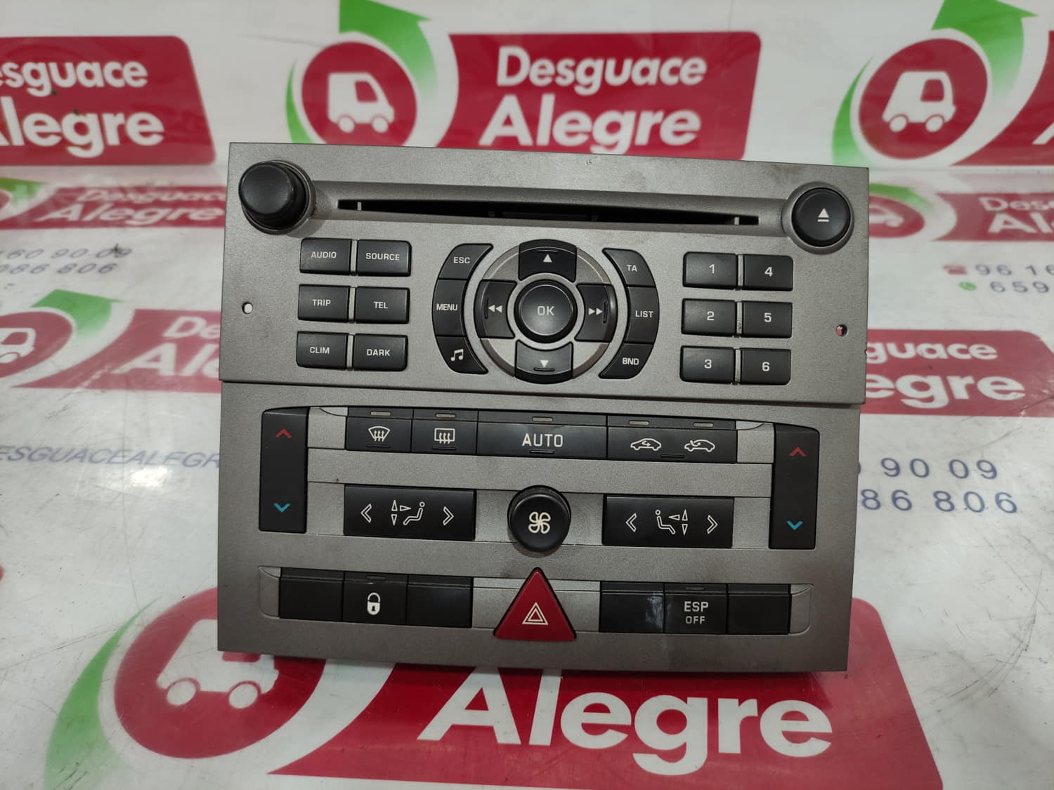 PEUGEOT 407 SISTEMA AUDIO RADIO CD PEUGEOT 407 SISTEMA AUDIO RADIO CD
