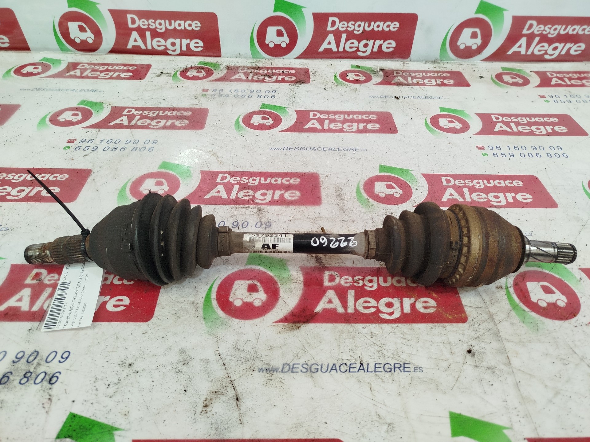 OPEL VECTRA C BERLINA TRANSMISION DELANTERA IZQUIERDA OPEL VECTRA C BERLINA TRANSMISION DELANTERA IZQUIERDA