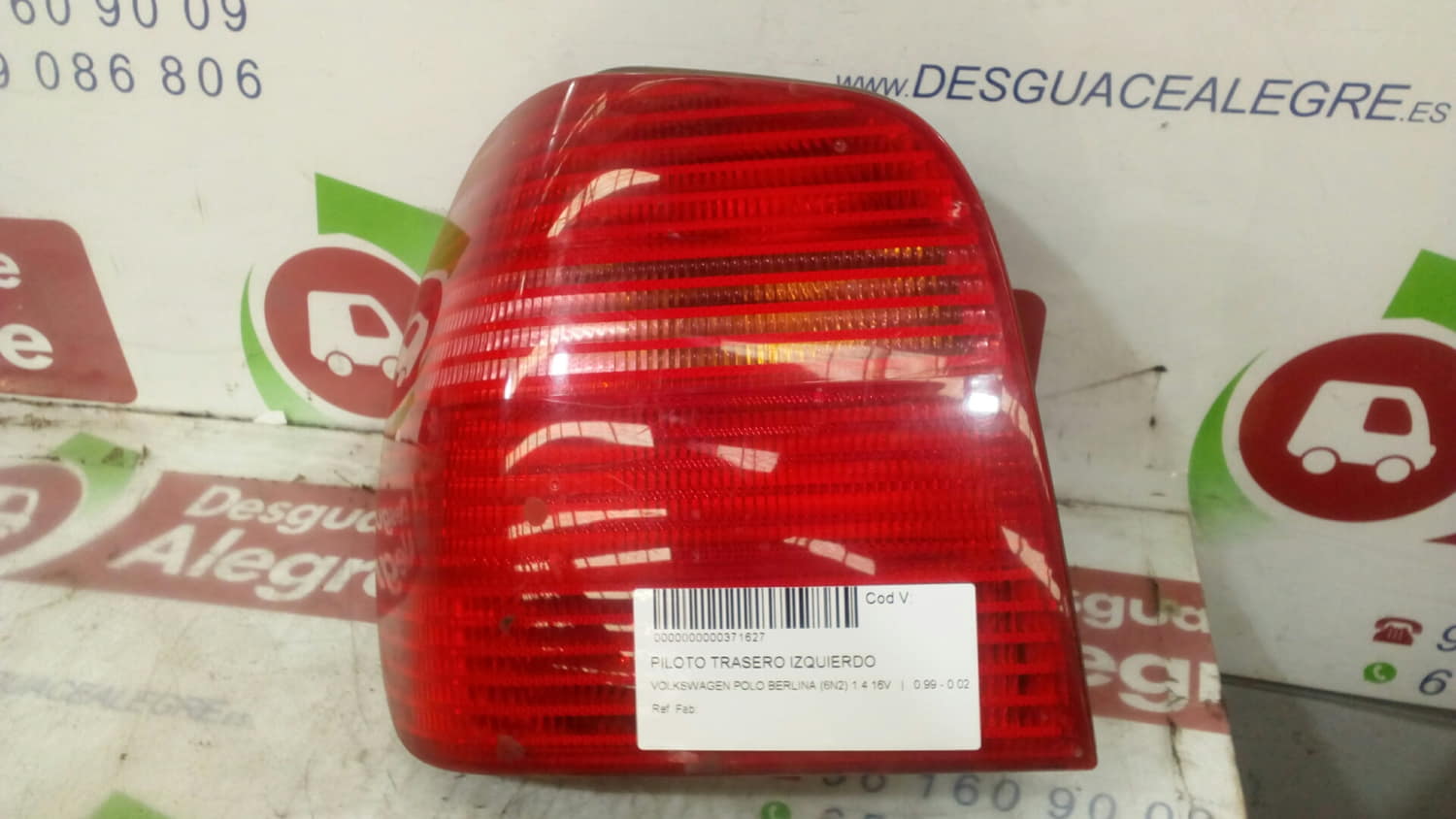 VOLKSWAGEN POLO III BERLINA PILOTO TRASERO IZQUIERDO VOLKSWAGEN POLO III BERLINA PILOTO TRASERO IZQUIERDO