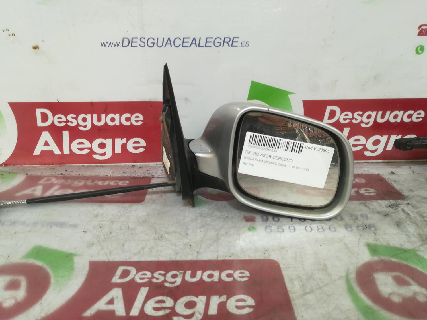 SKODA FABIA RETROVISOR DERECHO SKODA FABIA RETROVISOR DERECHO