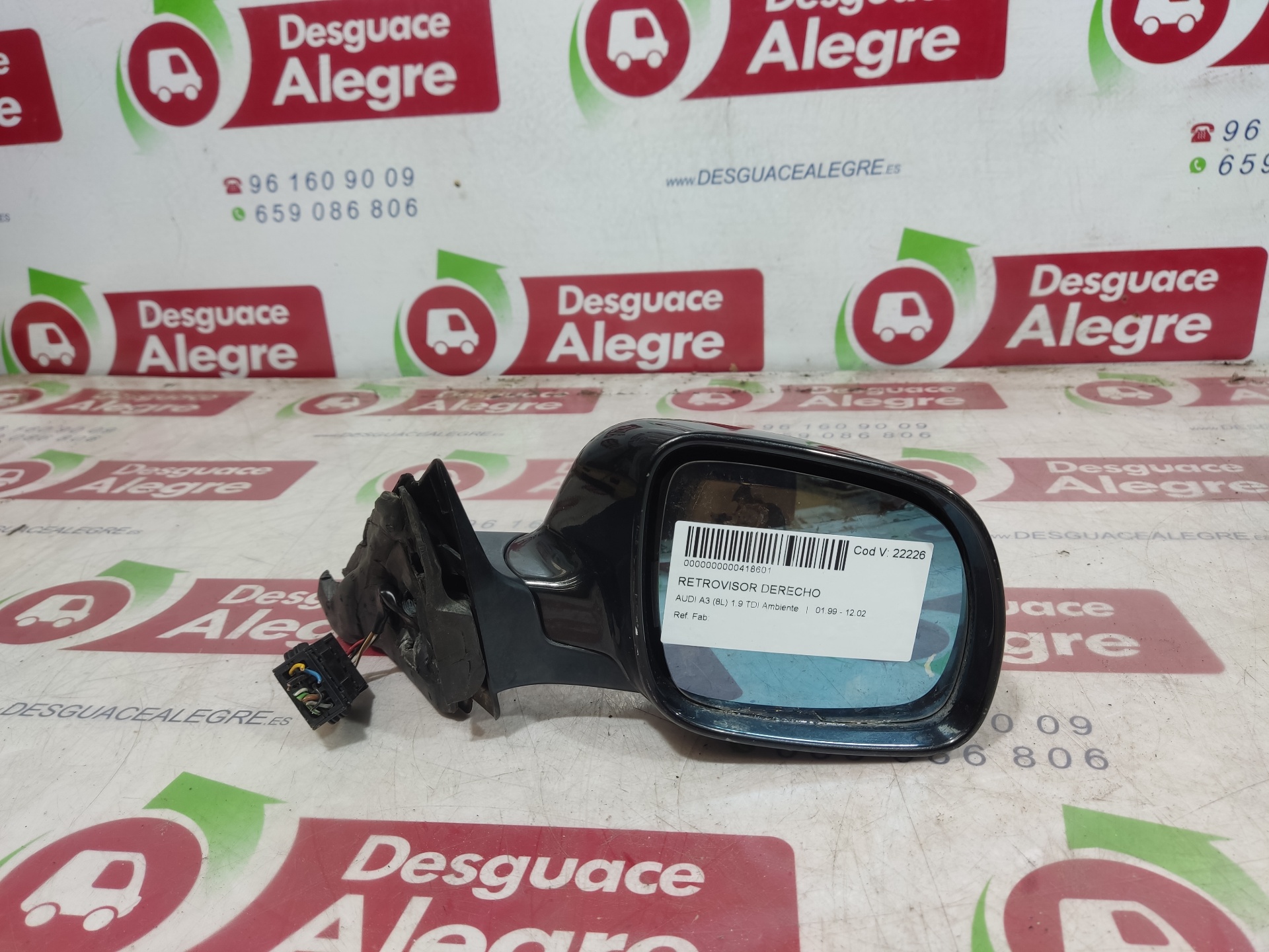 AUDI A3 RETROVISOR DERECHO AUDI A3 RETROVISOR DERECHO