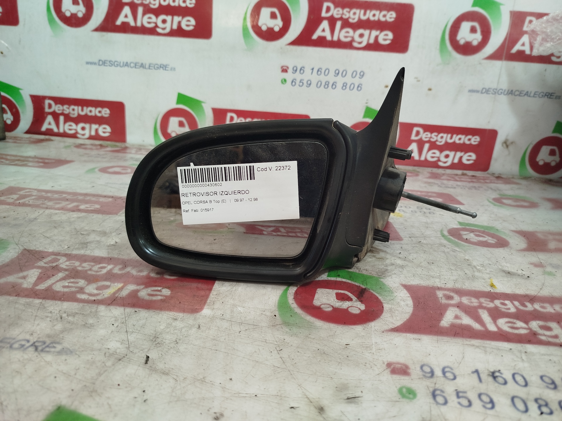 OPEL CORSA B RETROVISOR IZQUIERDO OPEL CORSA B RETROVISOR IZQUIERDO