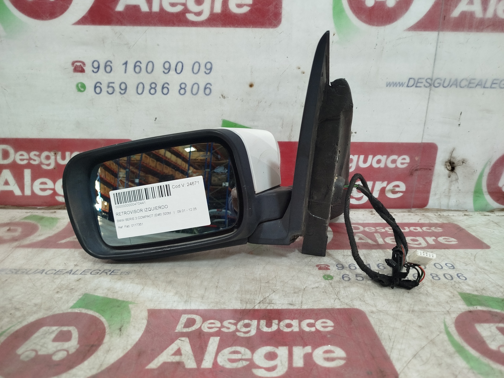 BMW 3 COMPACTO RETROVISOR IZQUIERDO BMW 3 COMPACTO RETROVISOR IZQUIERDO