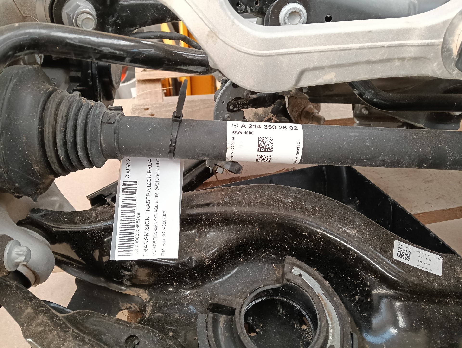 MERCEDES-BENZ E BERLINA TRANSMISION TRASERA IZQUIERDA MERCEDES-BENZ E BERLINA TRANSMISION TRASERA IZQUIERDA