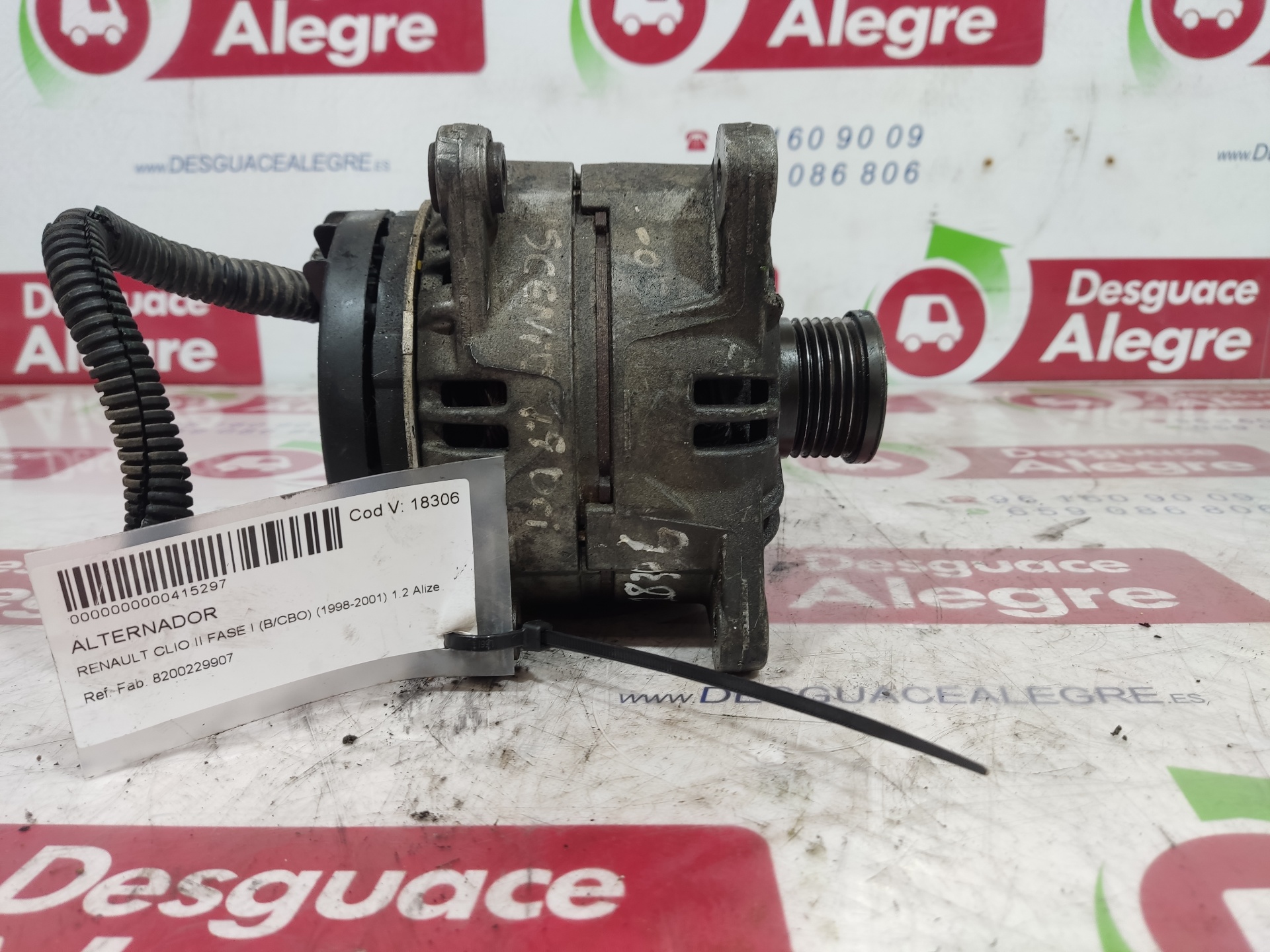 RENAULT CLIO II FASE I ALTERNADOR RENAULT CLIO II FASE I ALTERNADOR