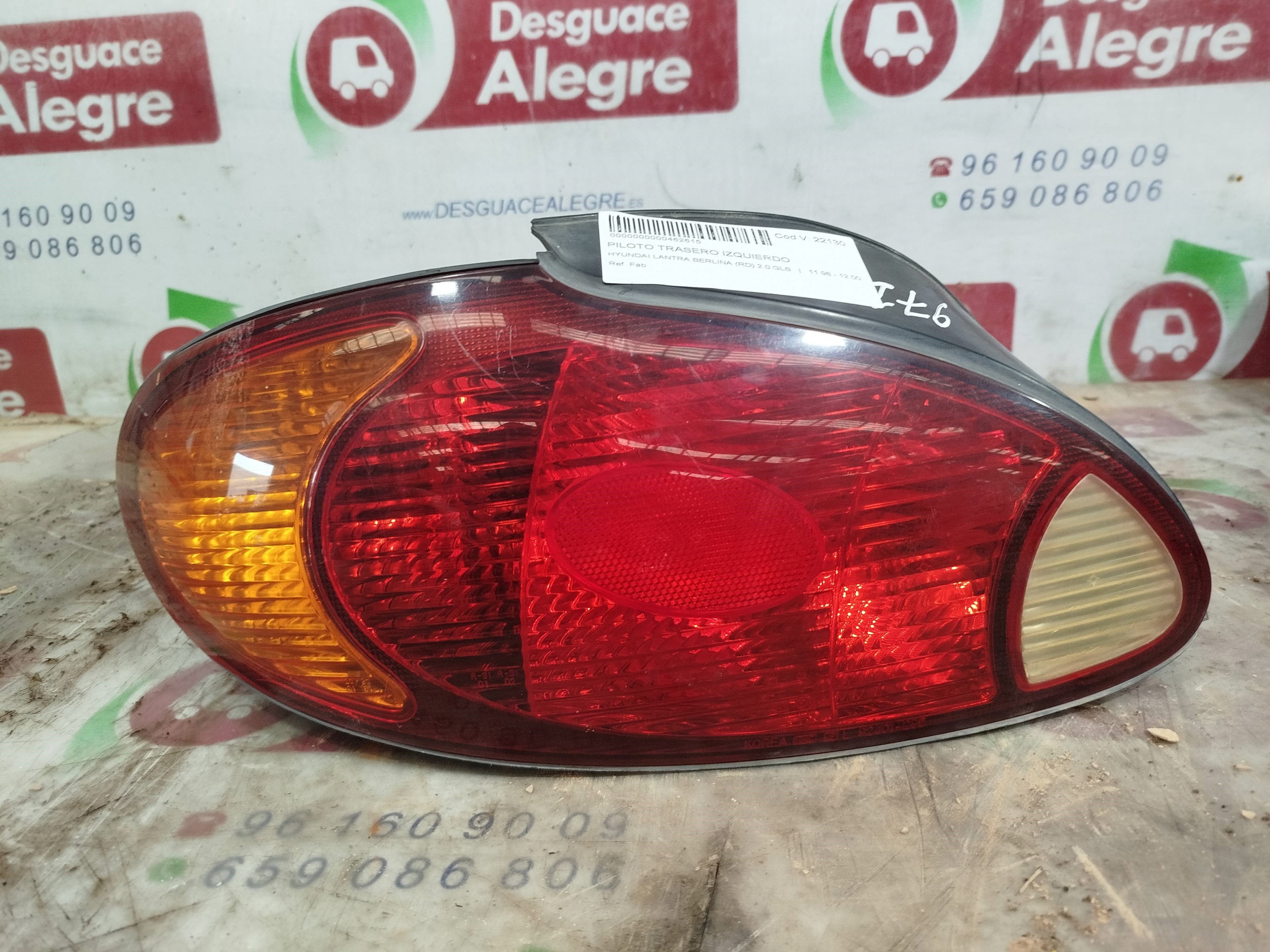 HYUNDAI LANTRA BERLINA PILOTO TRASERO IZQUIERDO HYUNDAI LANTRA BERLINA PILOTO TRASERO IZQUIERDO
