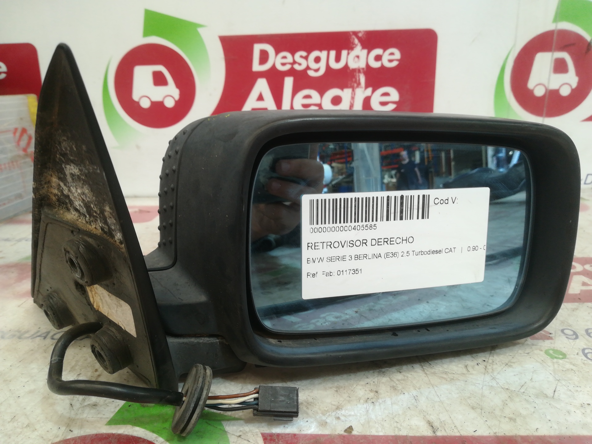 BMW 3 BERLINA RETROVISOR DERECHO BMW 3 BERLINA RETROVISOR DERECHO