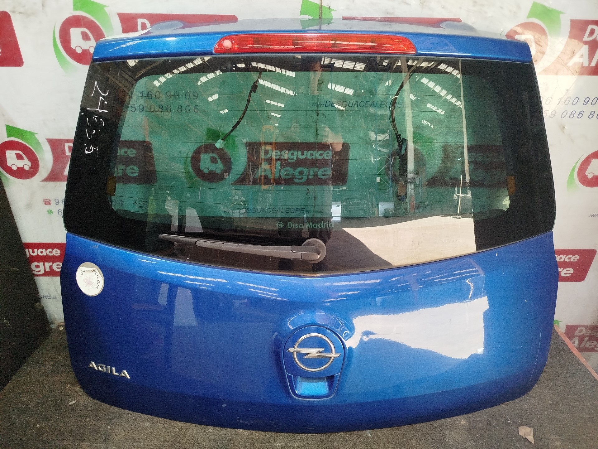OPEL AGILA B PORTON TRASERO