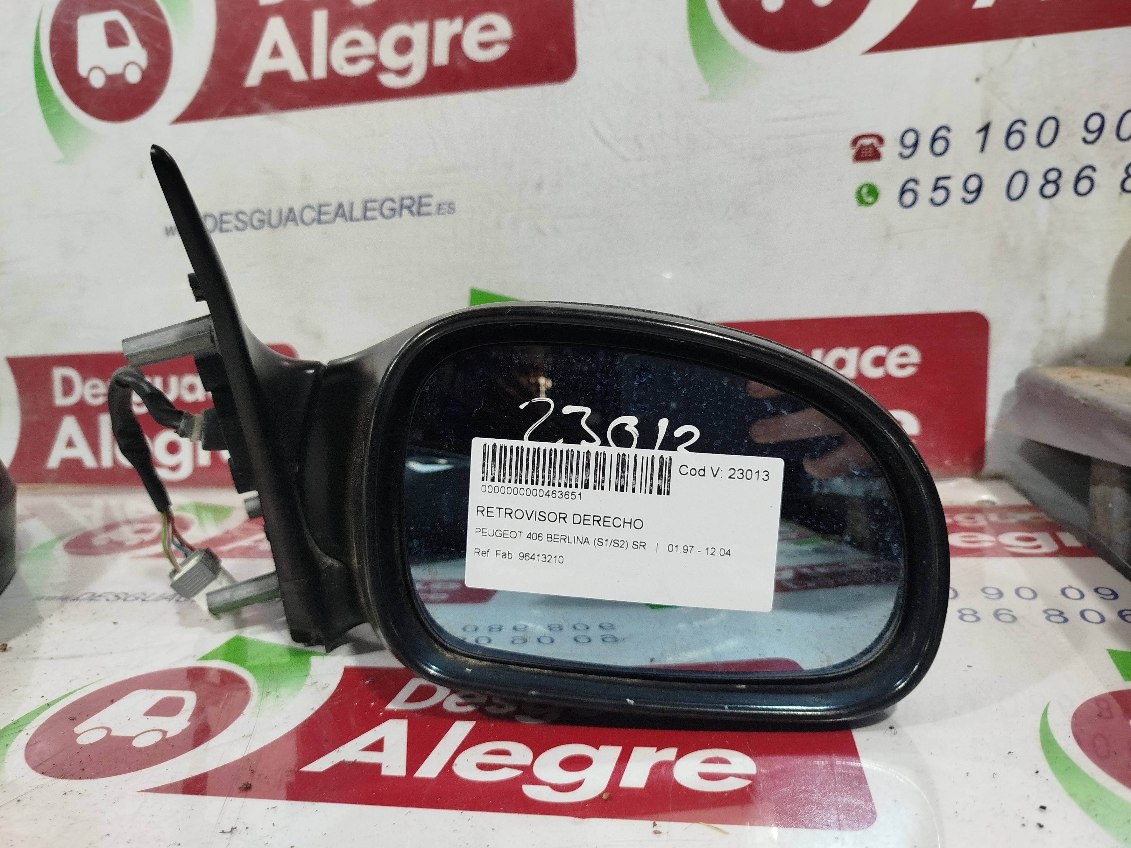 PEUGEOT 406 BERLINA RETROVISOR DERECHO PEUGEOT 406 BERLINA RETROVISOR DERECHO