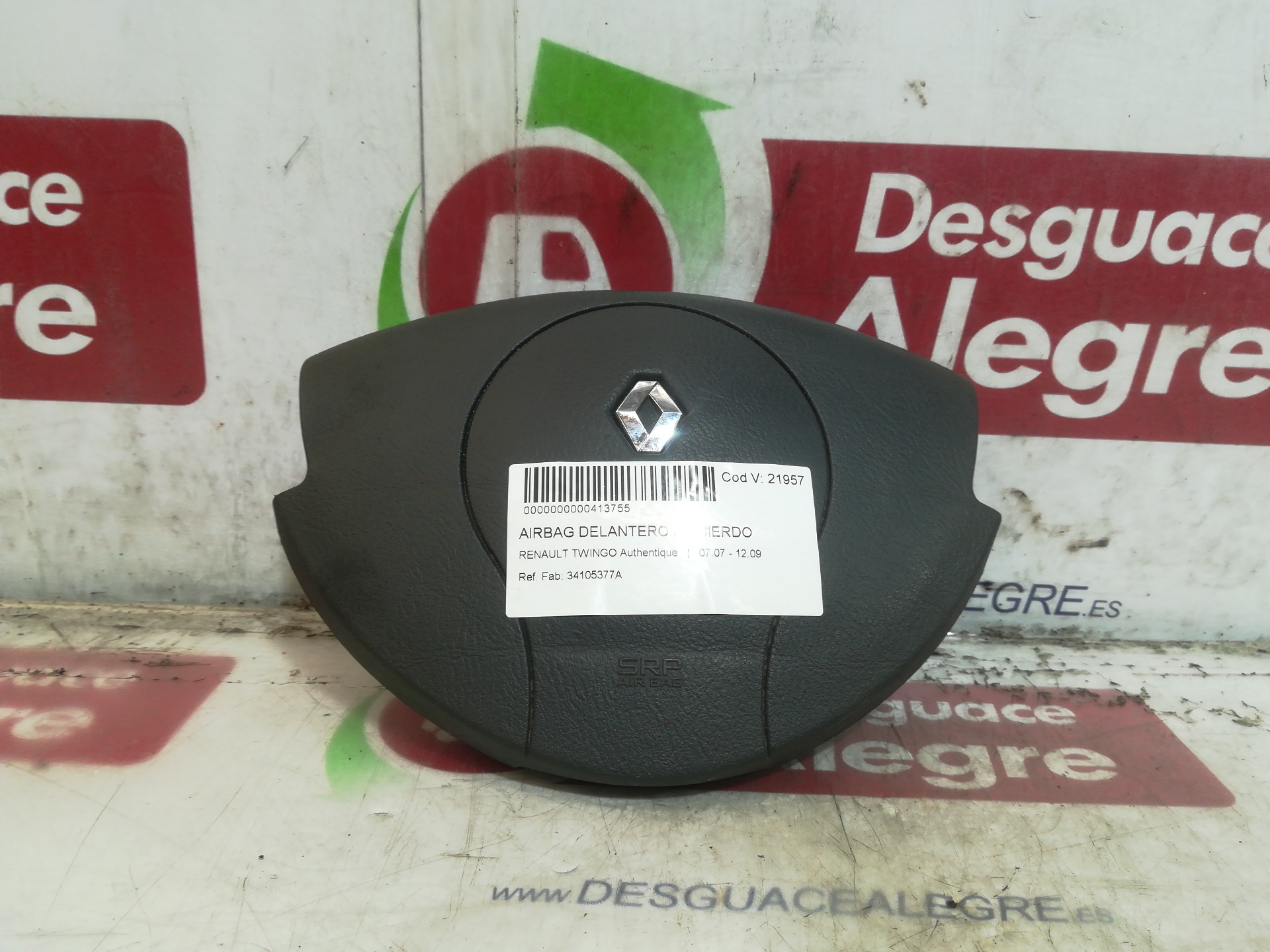 RENAULT TWINGO II AIRBAG DELANTERO IZQUIERDO RENAULT TWINGO II AIRBAG DELANTERO IZQUIERDO