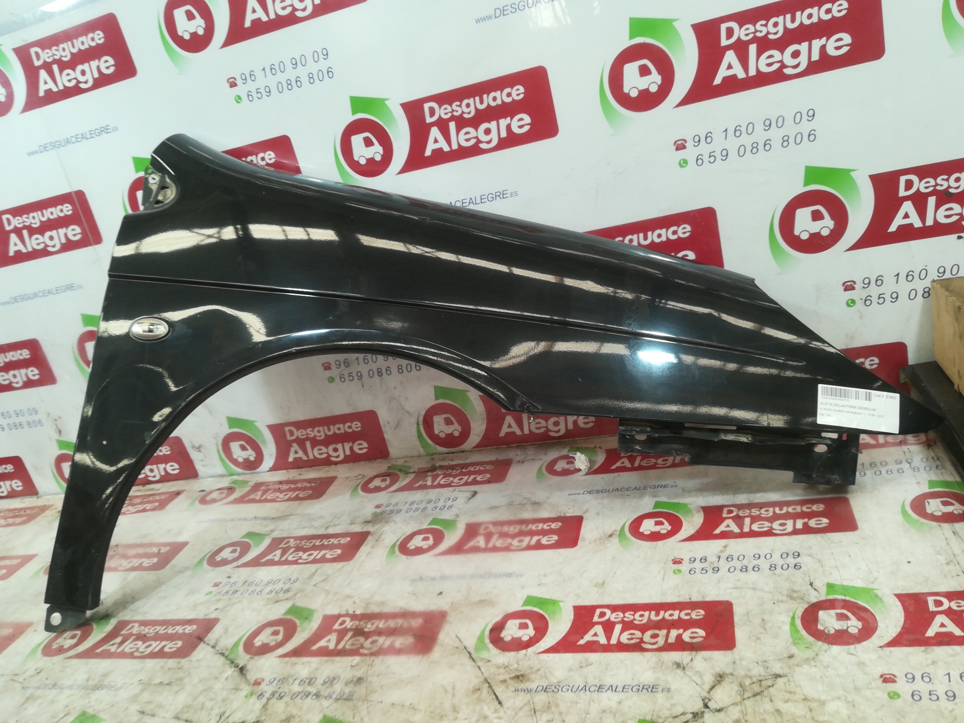 CITROEN C5 BERLINA ALETA DELANTERA DERECHA CITROEN C5 BERLINA ALETA DELANTERA DERECHA