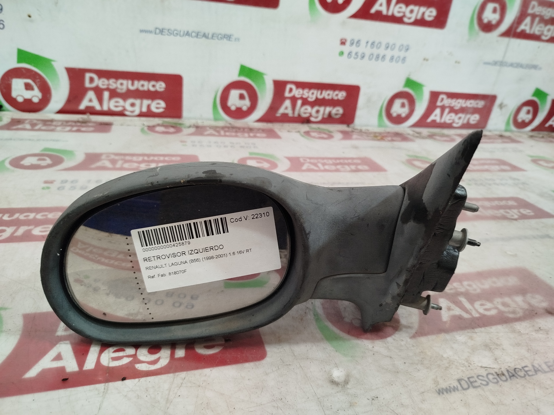 RENAULT LAGUNA RETROVISOR IZQUIERDO RENAULT LAGUNA RETROVISOR IZQUIERDO