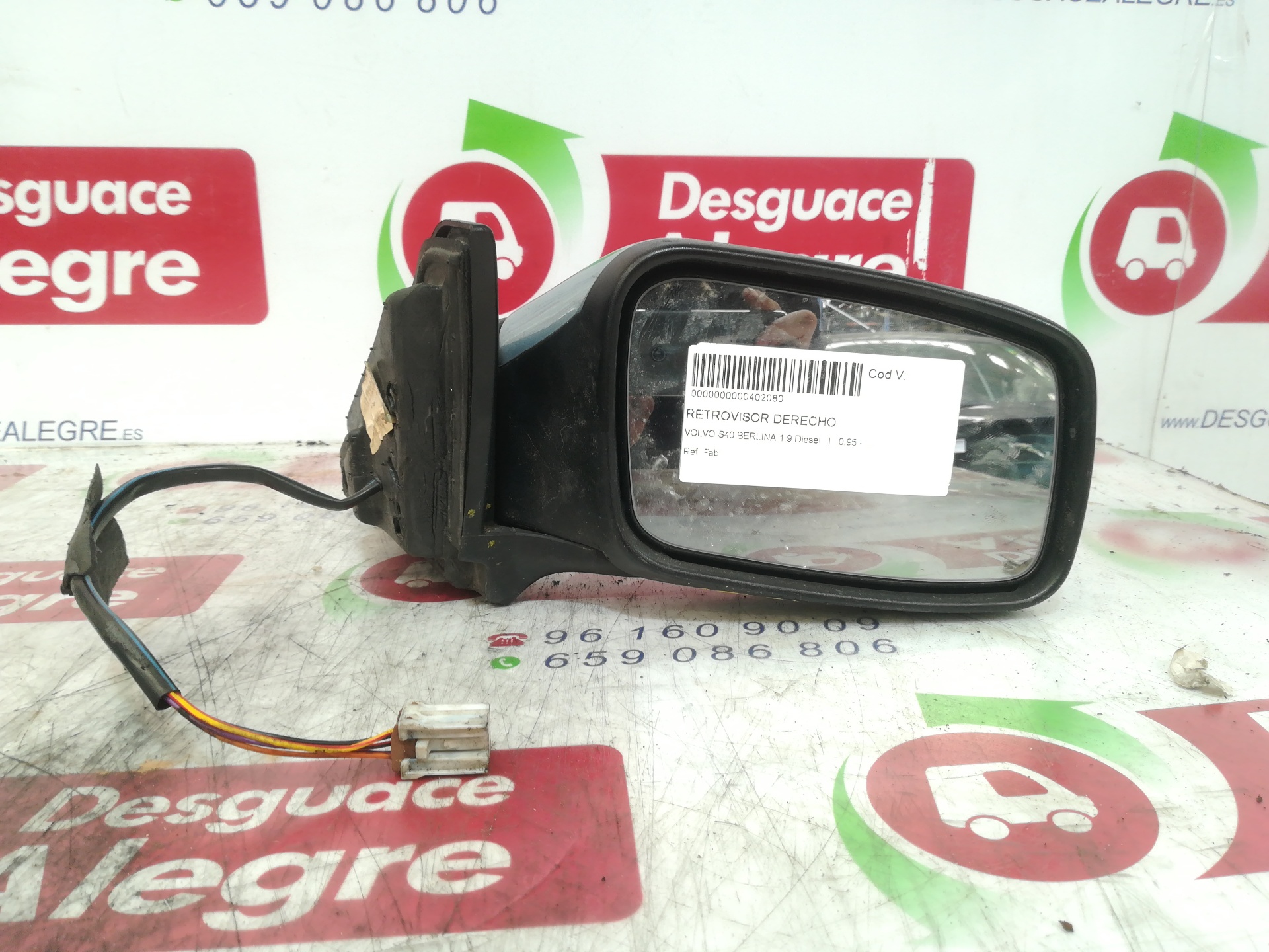 VOLVO S40 BERLINA RETROVISOR DERECHO VOLVO S40 BERLINA RETROVISOR DERECHO