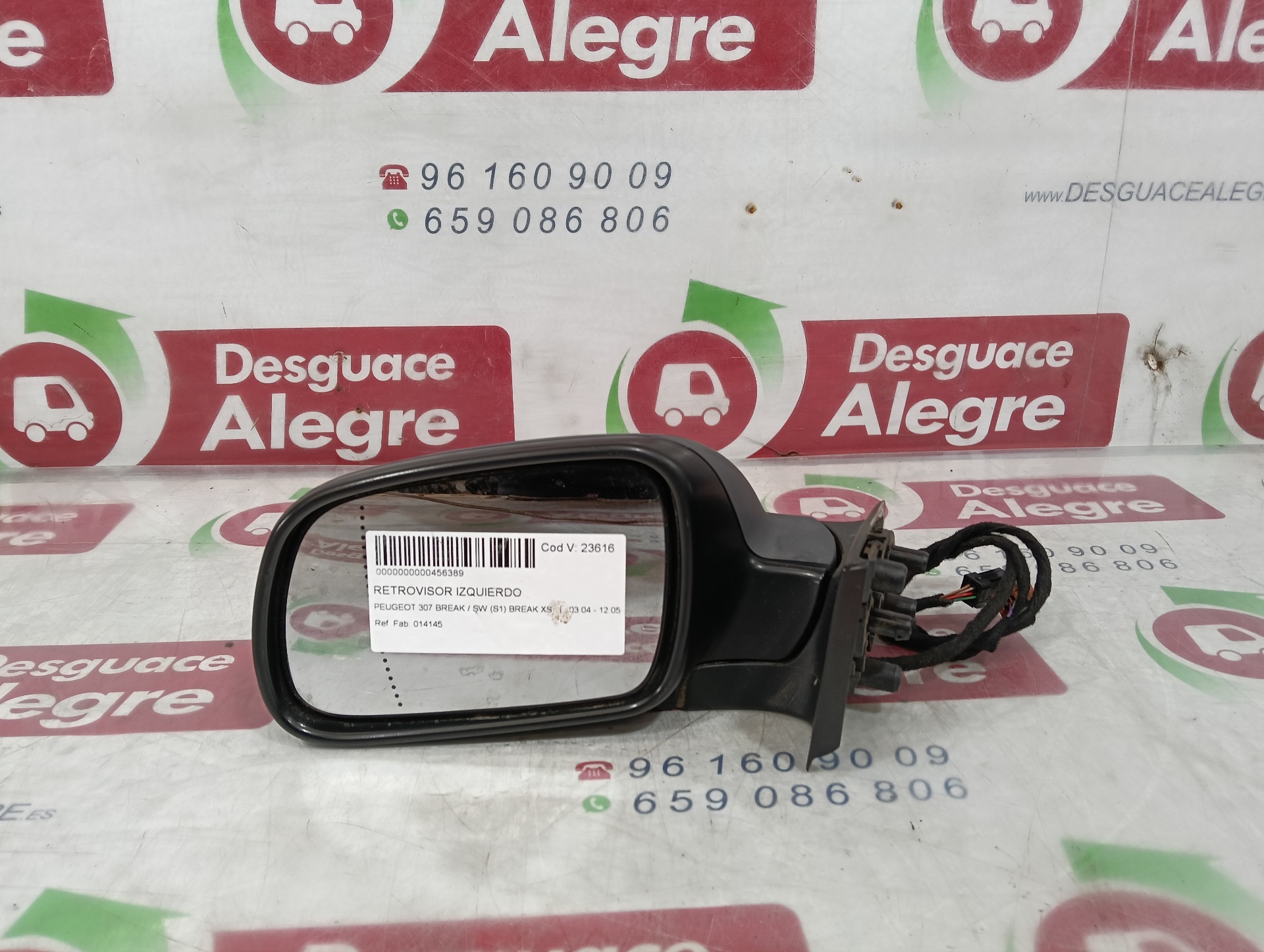 PEUGEOT 307 BREAK SW RETROVISOR IZQUIERDO PEUGEOT 307 BREAK SW RETROVISOR IZQUIERDO