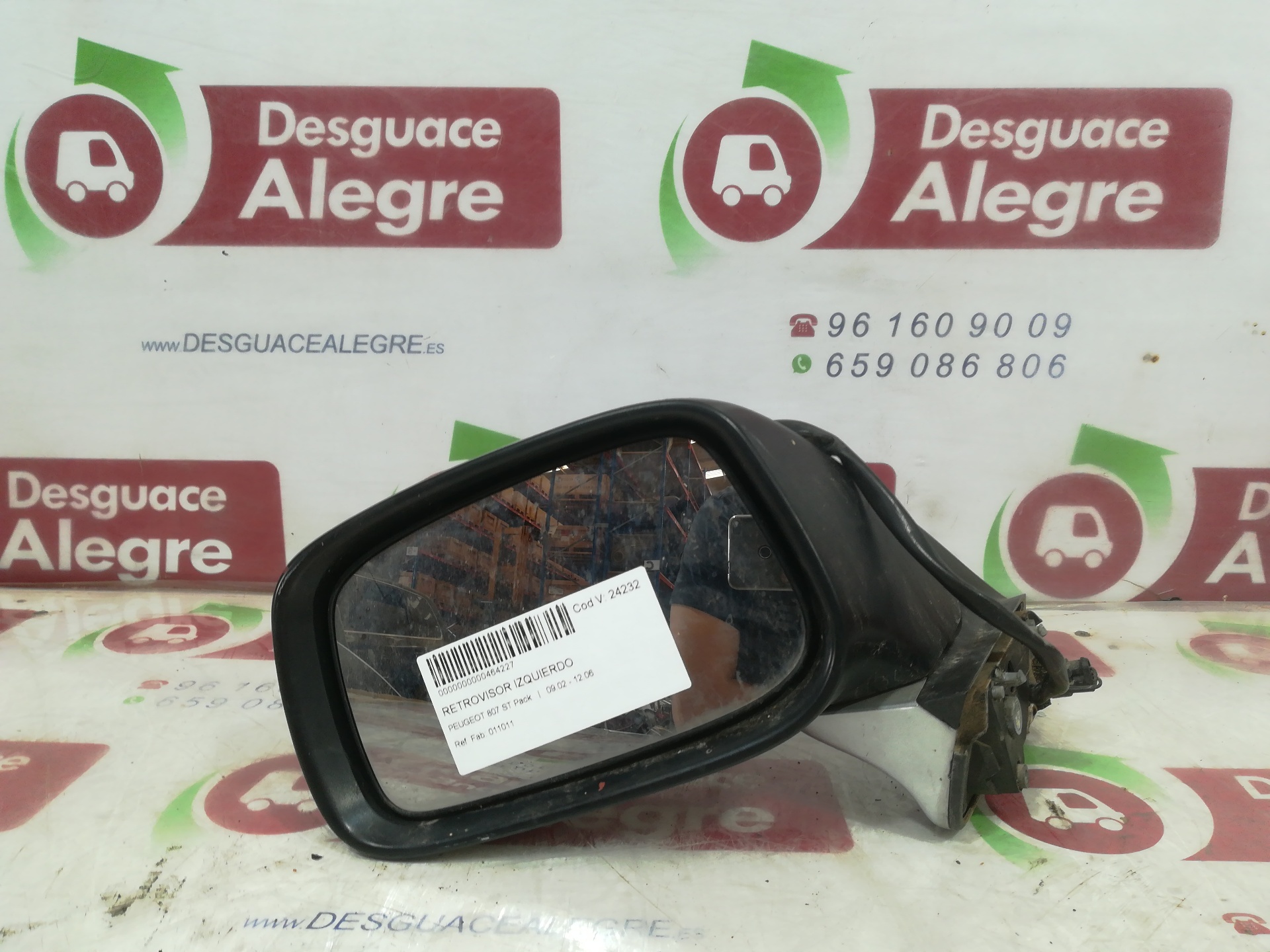 PEUGEOT 807 RETROVISOR IZQUIERDO PEUGEOT 807 RETROVISOR IZQUIERDO