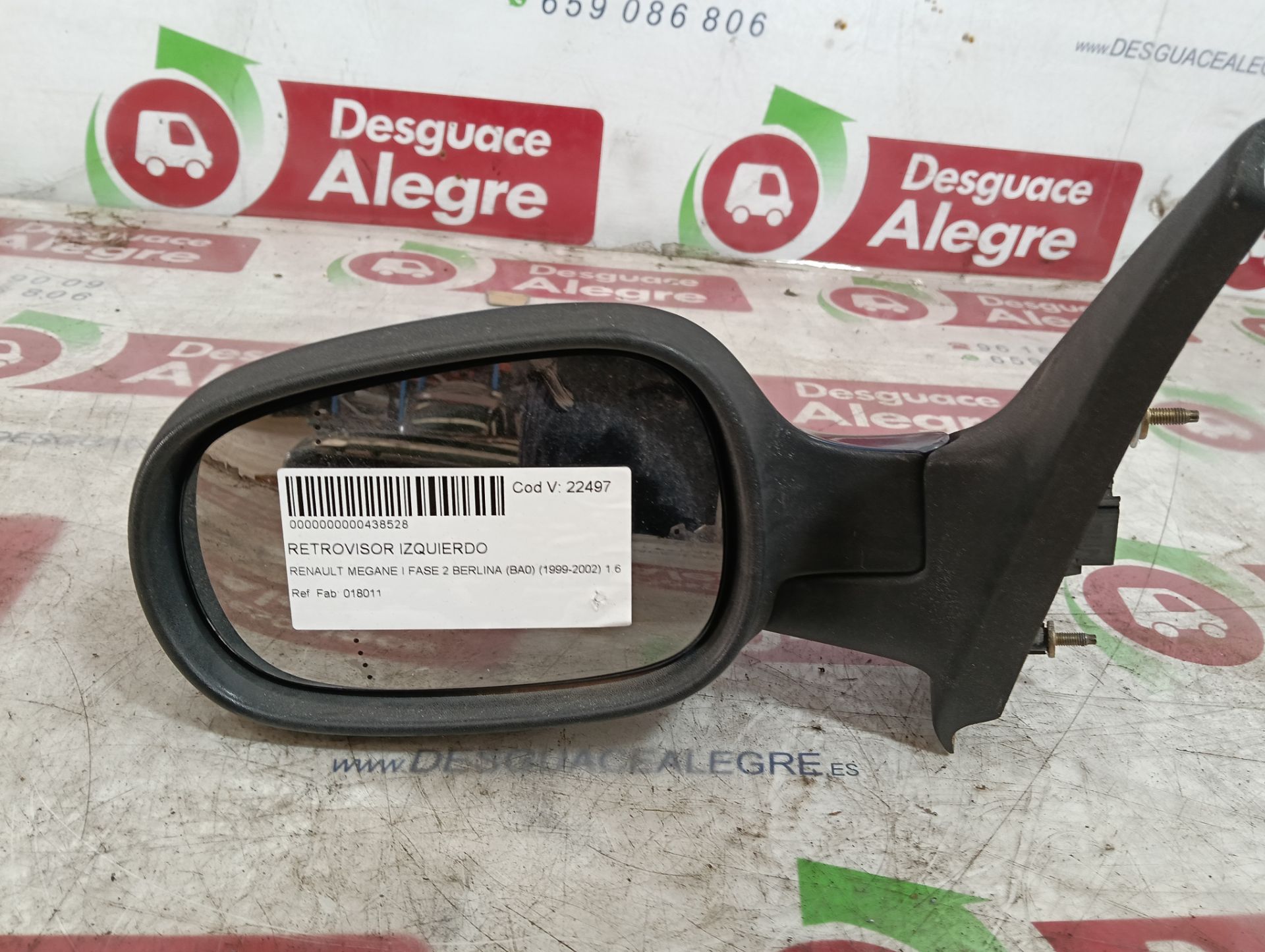 RENAULT MEGANE I FASE 2 BERLINA RETROVISOR IZQUIERDO RENAULT MEGANE I FASE 2 BERLINA RETROVISOR IZQUIERDO