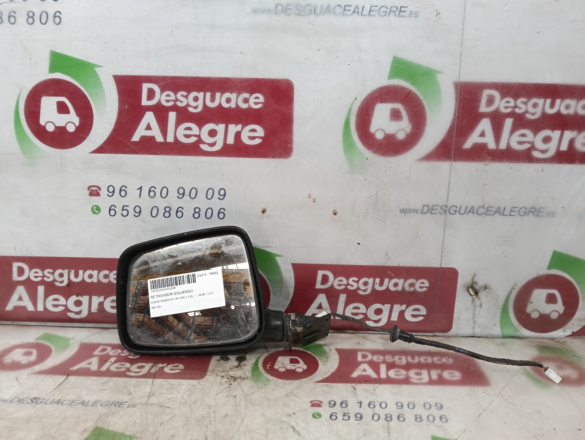SUZUKI WAGON R RETROVISOR IZQUIERDO SUZUKI WAGON R RETROVISOR IZQUIERDO