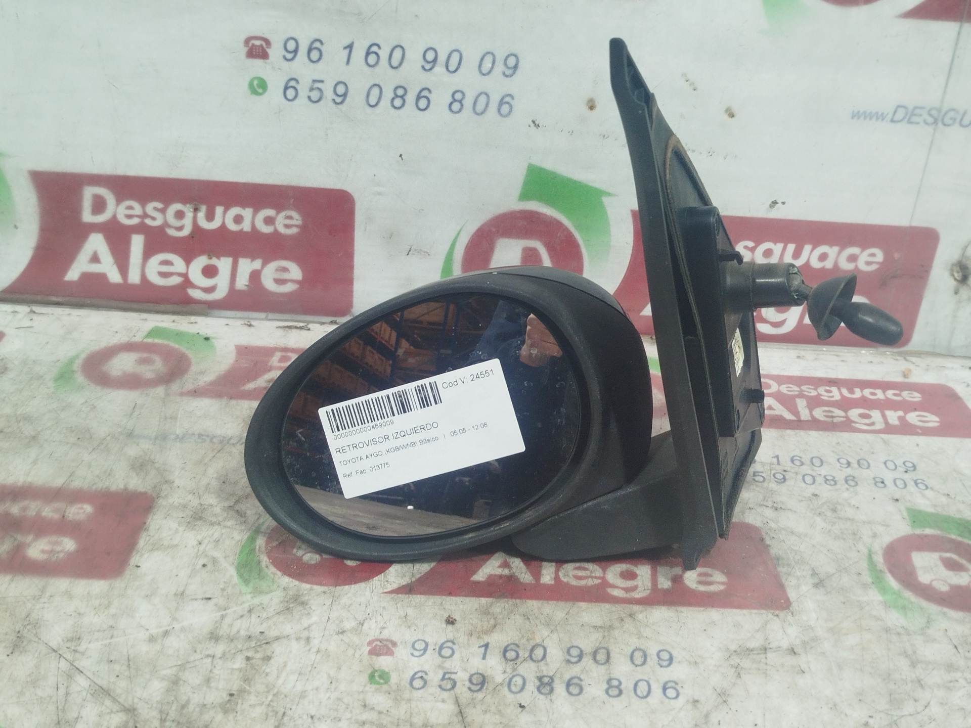 TOYOTA AYGO RETROVISOR IZQUIERDO TOYOTA AYGO RETROVISOR IZQUIERDO