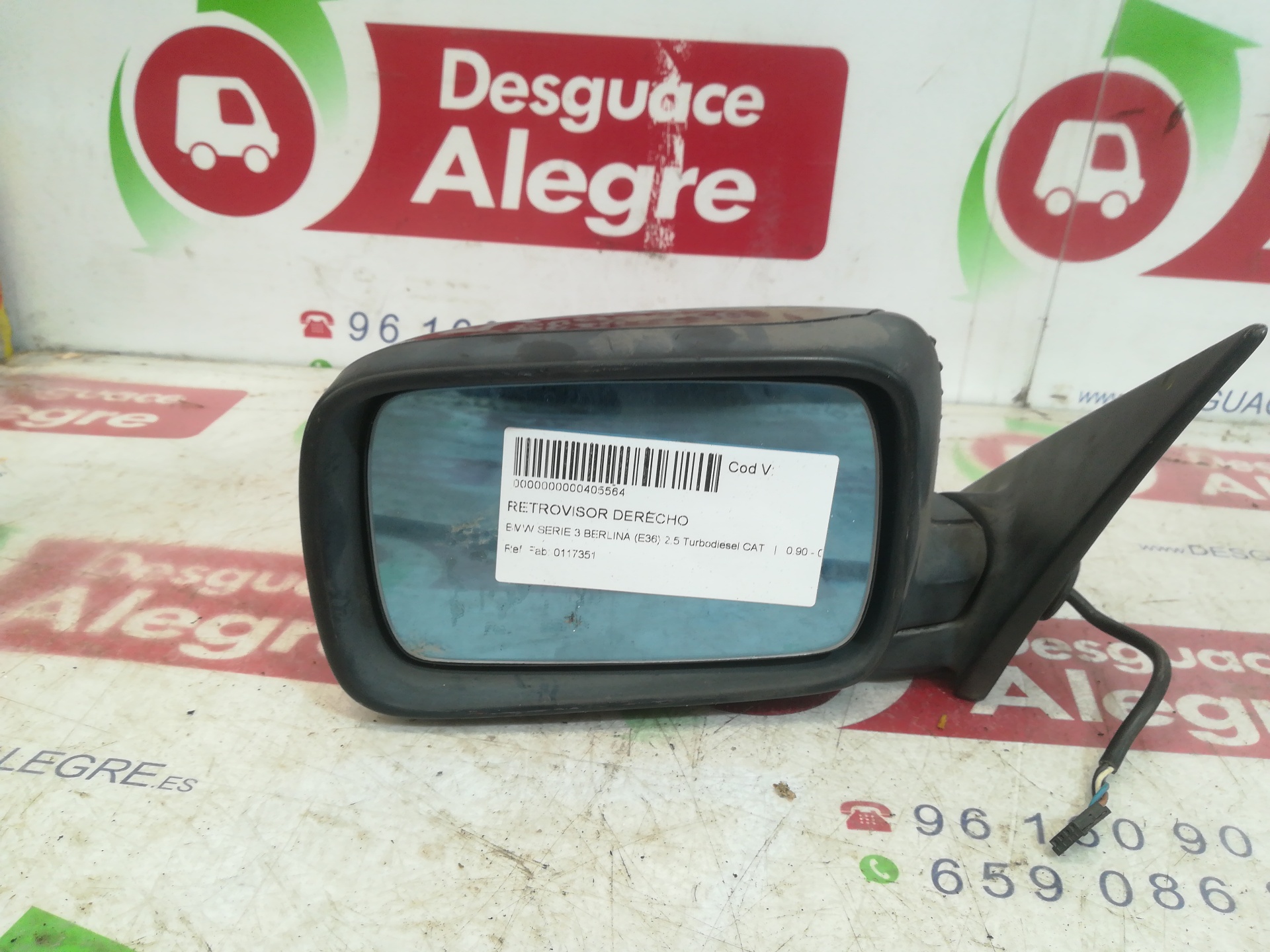 BMW 3 BERLINA RETROVISOR DERECHO BMW 3 BERLINA RETROVISOR DERECHO
