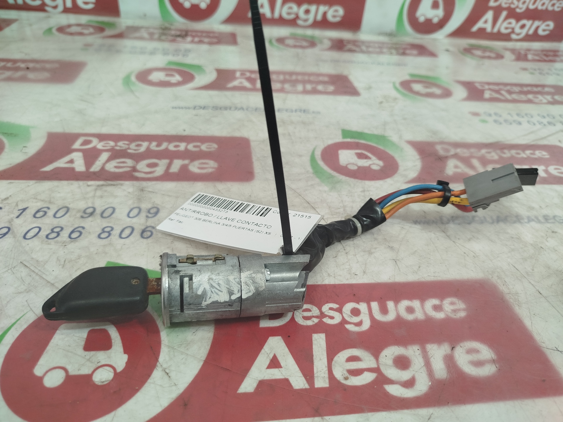 PEUGEOT 306 35 PT. 4 PT. ANTIRROBO LLAVE CONTACTO PEUGEOT 306 35 PT. 4 PT. ANTIRROBO LLAVE CONTACTO