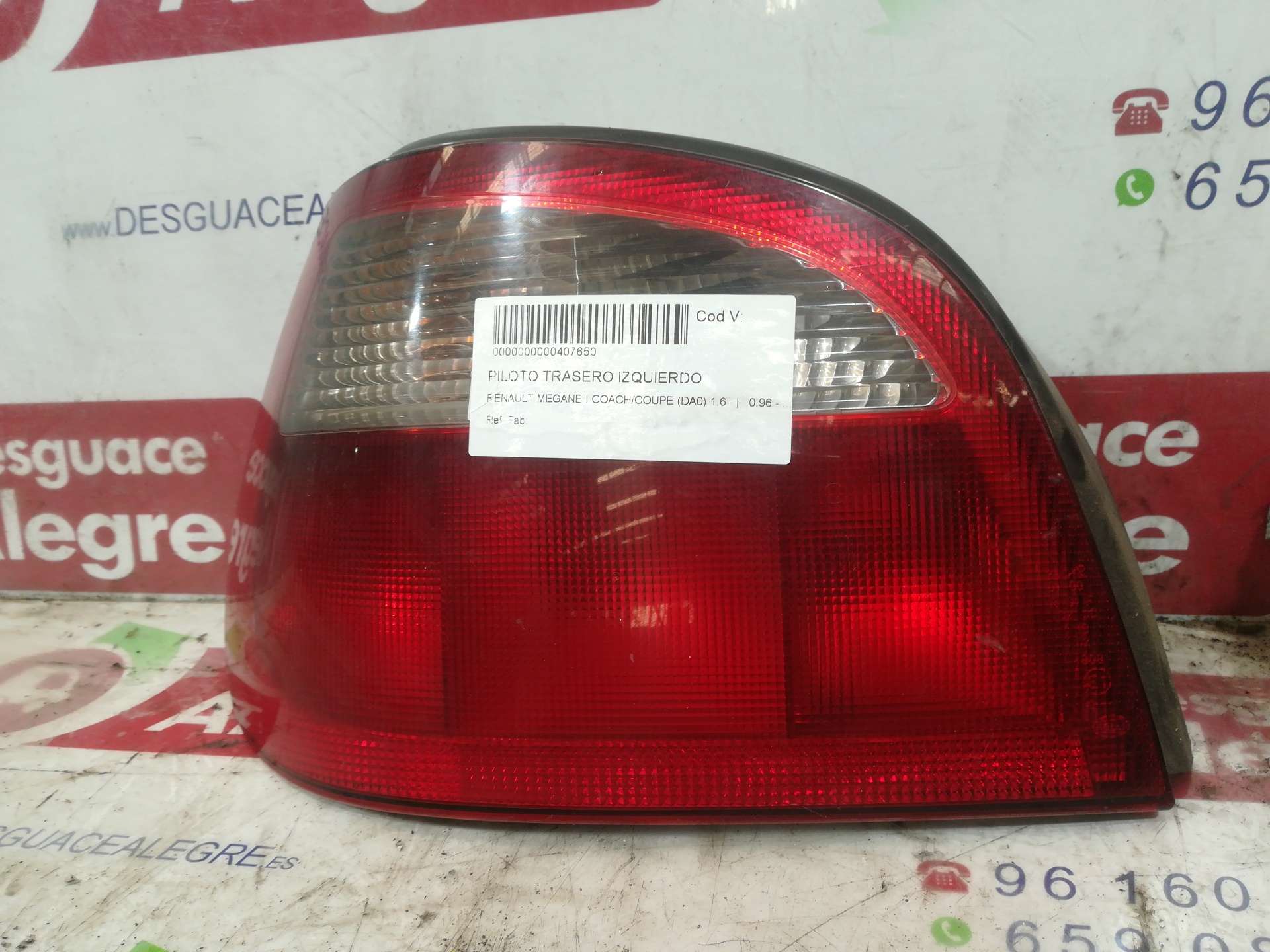 RENAULT MEGANE I COUPE PILOTO TRASERO IZQUIERDO RENAULT MEGANE I COUPE PILOTO TRASERO IZQUIERDO