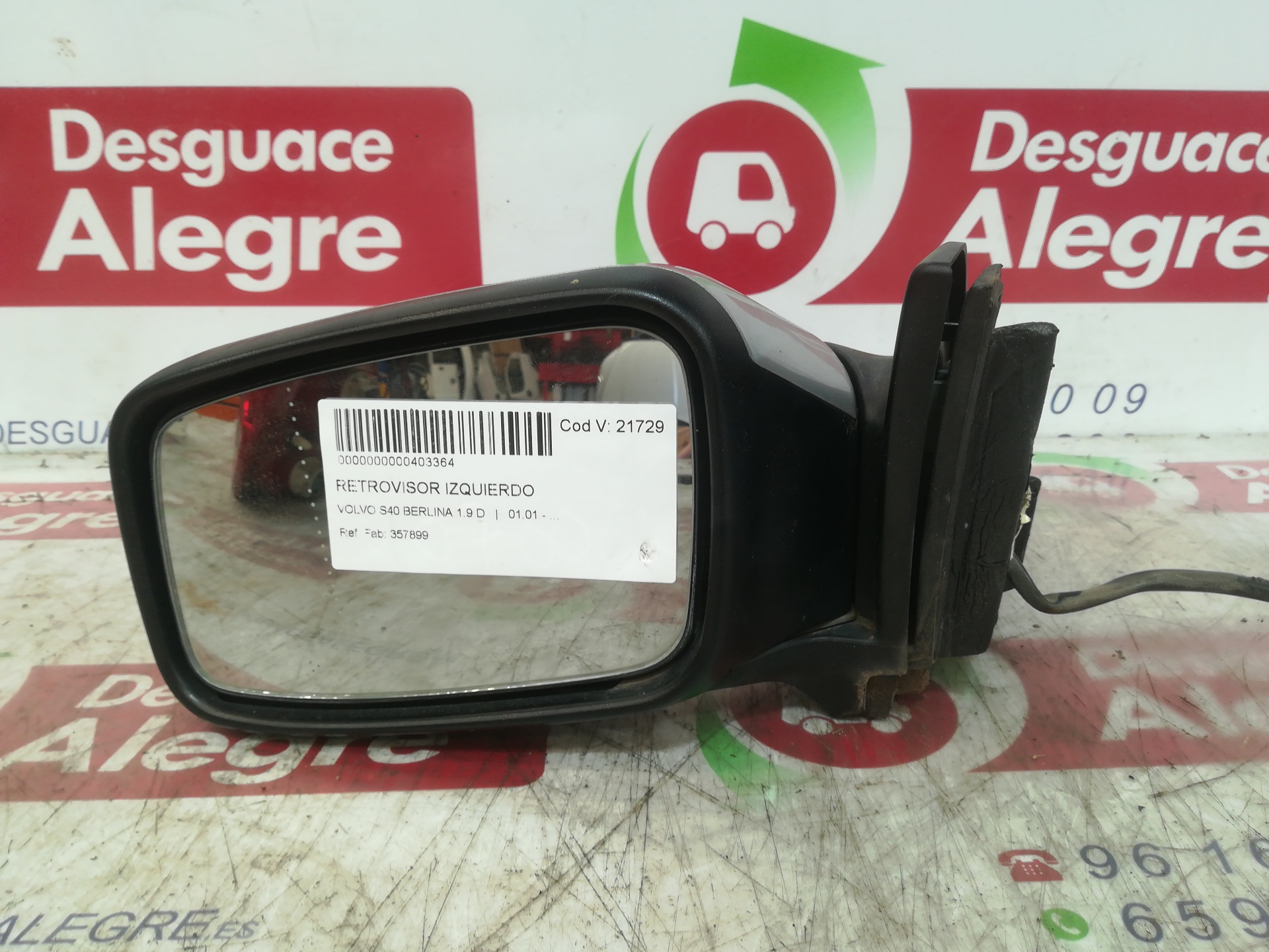 VOLVO S40 BERLINA RETROVISOR IZQUIERDO VOLVO S40 BERLINA RETROVISOR IZQUIERDO