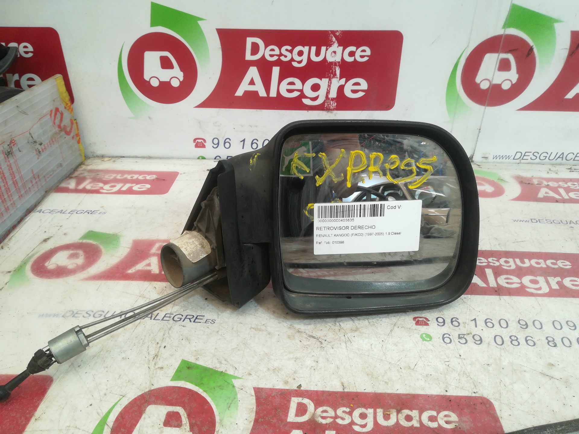 RENAULT KANGOO I RETROVISOR DERECHO RENAULT KANGOO I RETROVISOR DERECHO