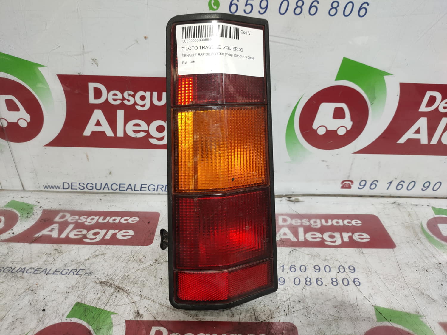 RENAULT RAPID EXPRESS PILOTO TRASERO IZQUIERDO RENAULT RAPID EXPRESS PILOTO TRASERO IZQUIERDO