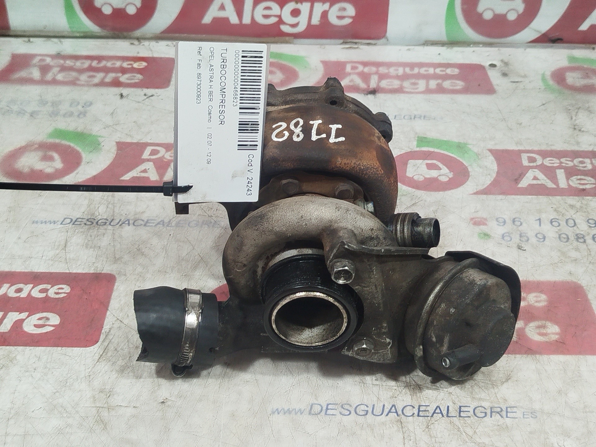 OPEL ASTRA H BERLINA TURBOCOMPRESOR OPEL ASTRA H BERLINA TURBOCOMPRESOR