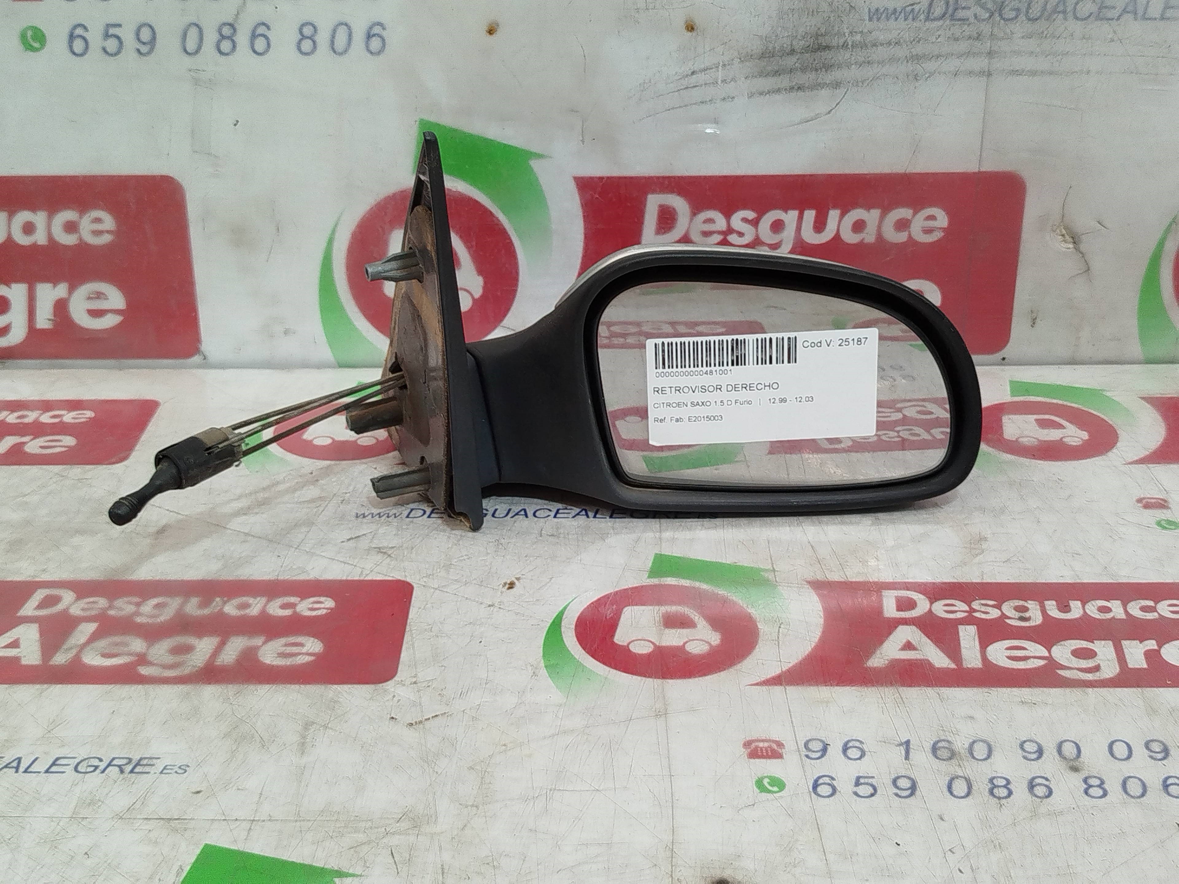 CITROEN SAXO RETROVISOR DERECHO CITROEN SAXO RETROVISOR DERECHO
