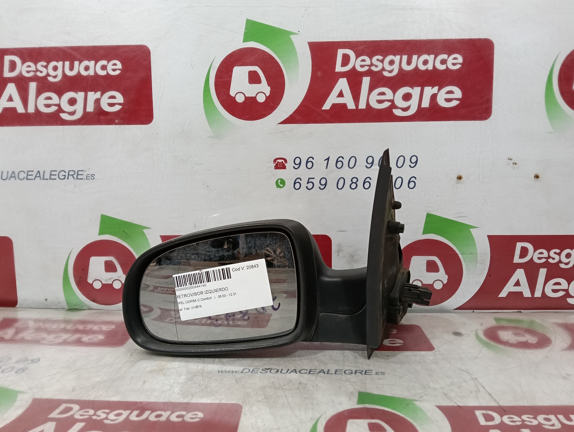 OPEL CORSA C RETROVISOR IZQUIERDO OPEL CORSA C RETROVISOR IZQUIERDO