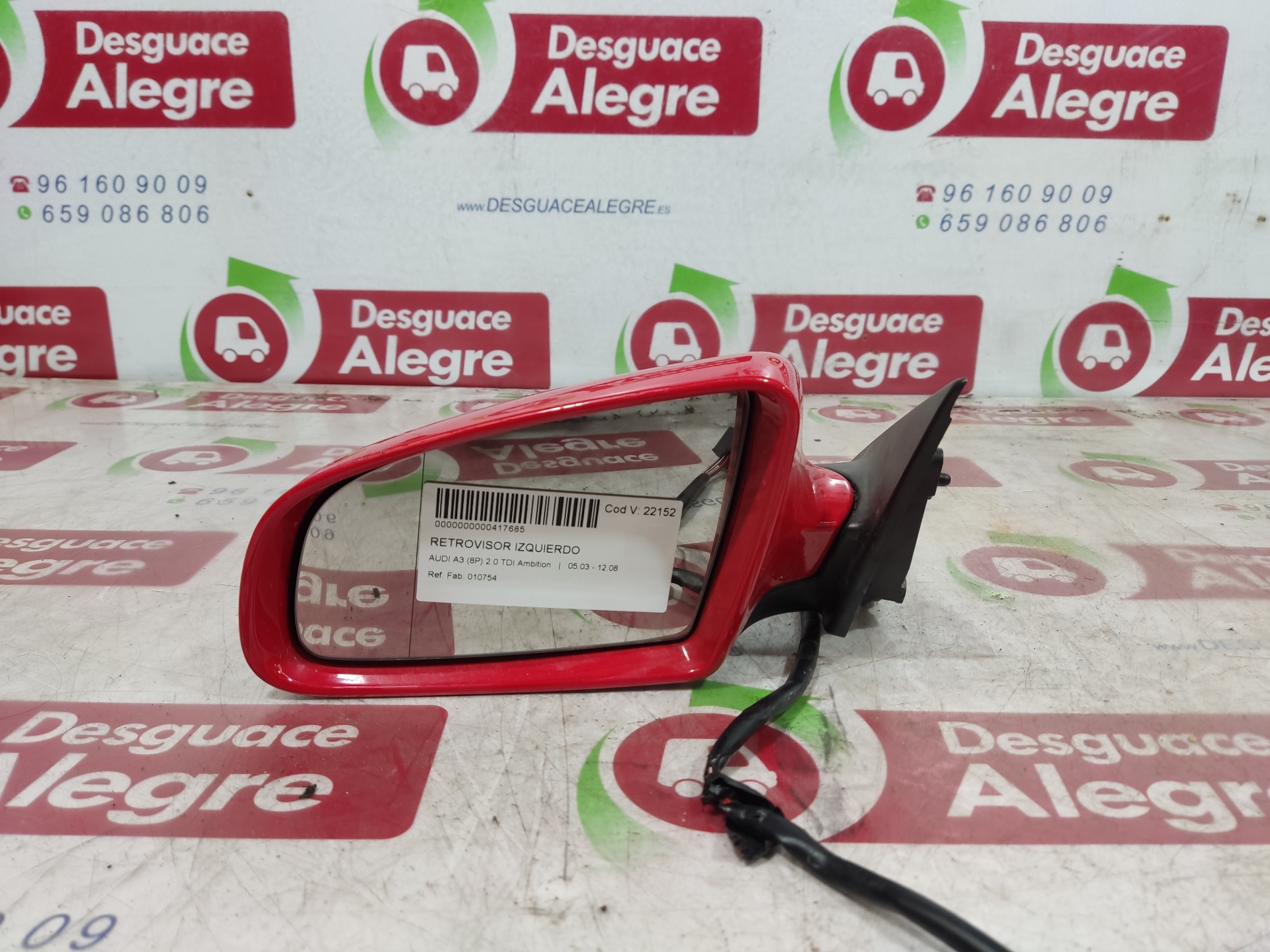 AUDI A3 RETROVISOR IZQUIERDO AUDI A3 RETROVISOR IZQUIERDO