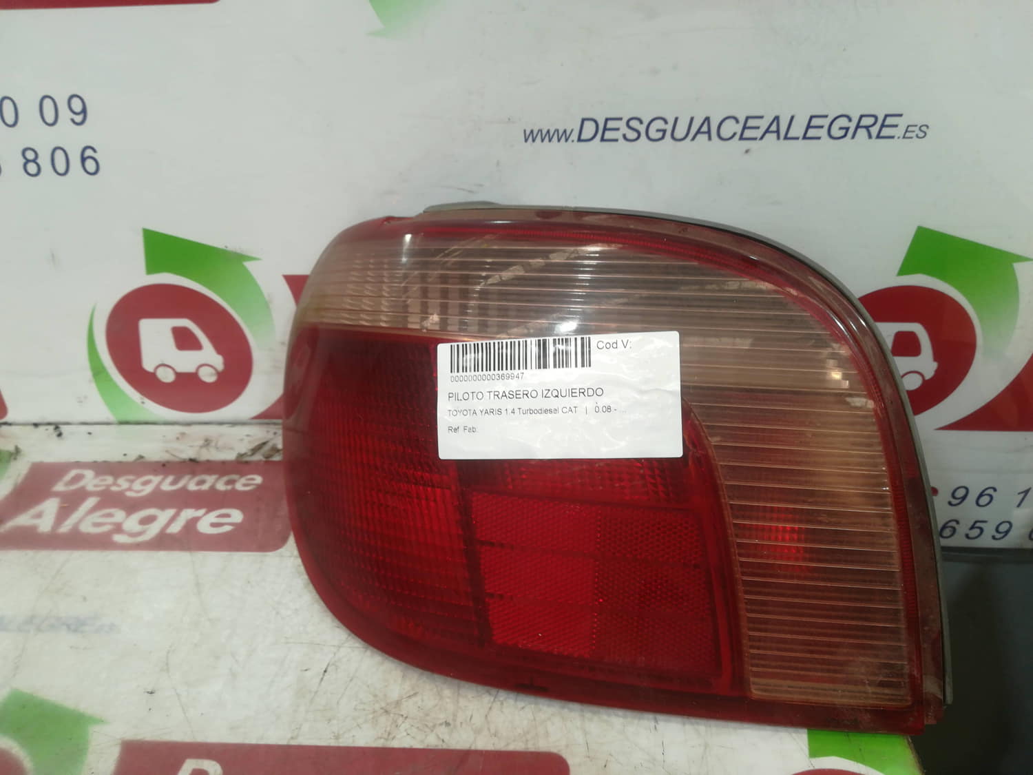 TOYOTA YARIS PILOTO TRASERO IZQUIERDO TOYOTA YARIS PILOTO TRASERO IZQUIERDO