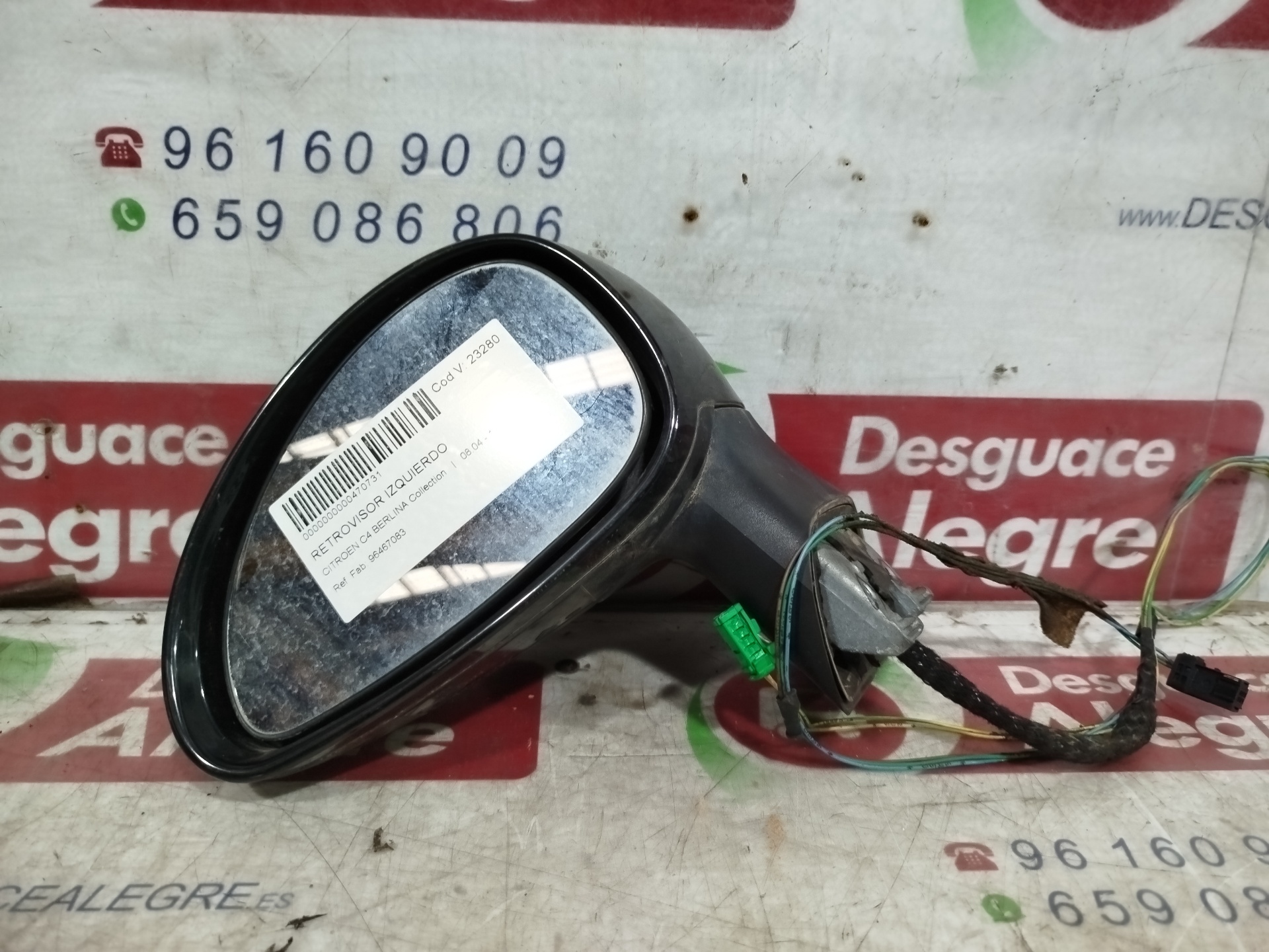 CITROEN C4 BERLINA RETROVISOR IZQUIERDO CITROEN C4 BERLINA RETROVISOR IZQUIERDO