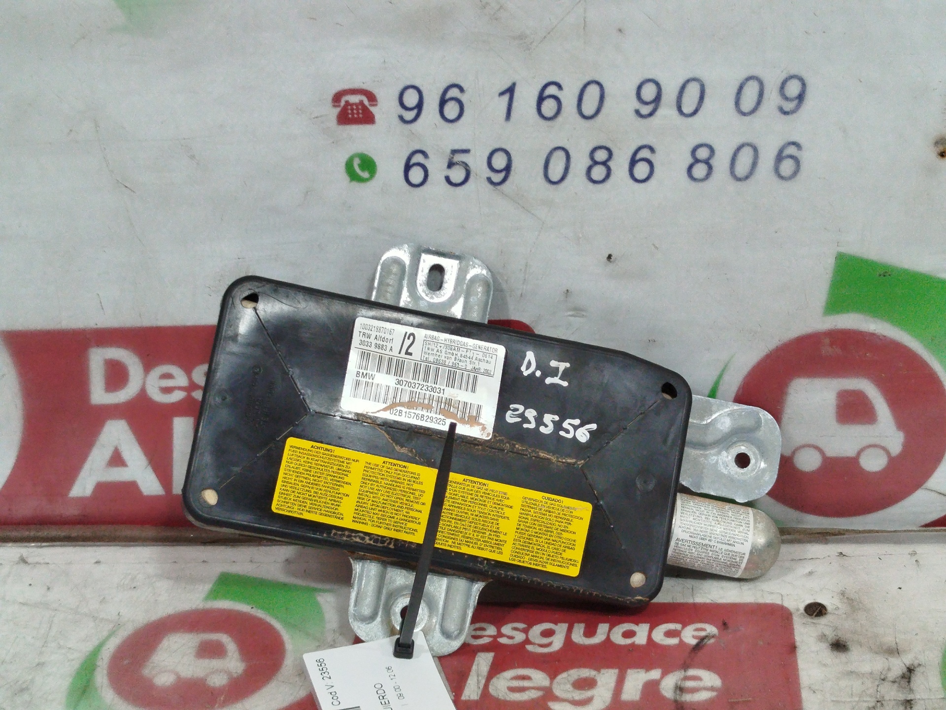 BMW 3 COUPE AIRBAG LATERAL DELANTERO IZQUIERDO BMW 3 COUPE AIRBAG LATERAL DELANTERO IZQUIERDO