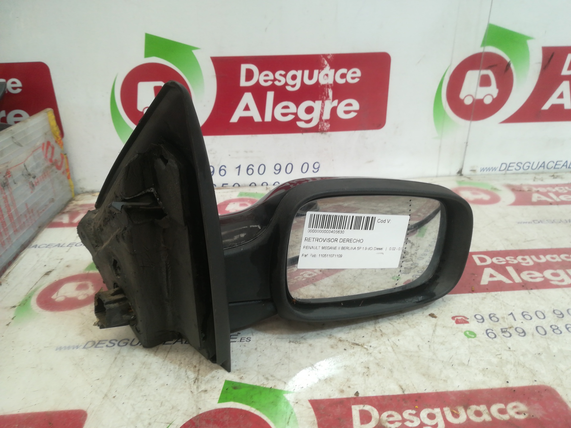 RENAULT MEGANE II BERLINA 5P RETROVISOR DERECHO RENAULT MEGANE II BERLINA 5P RETROVISOR DERECHO