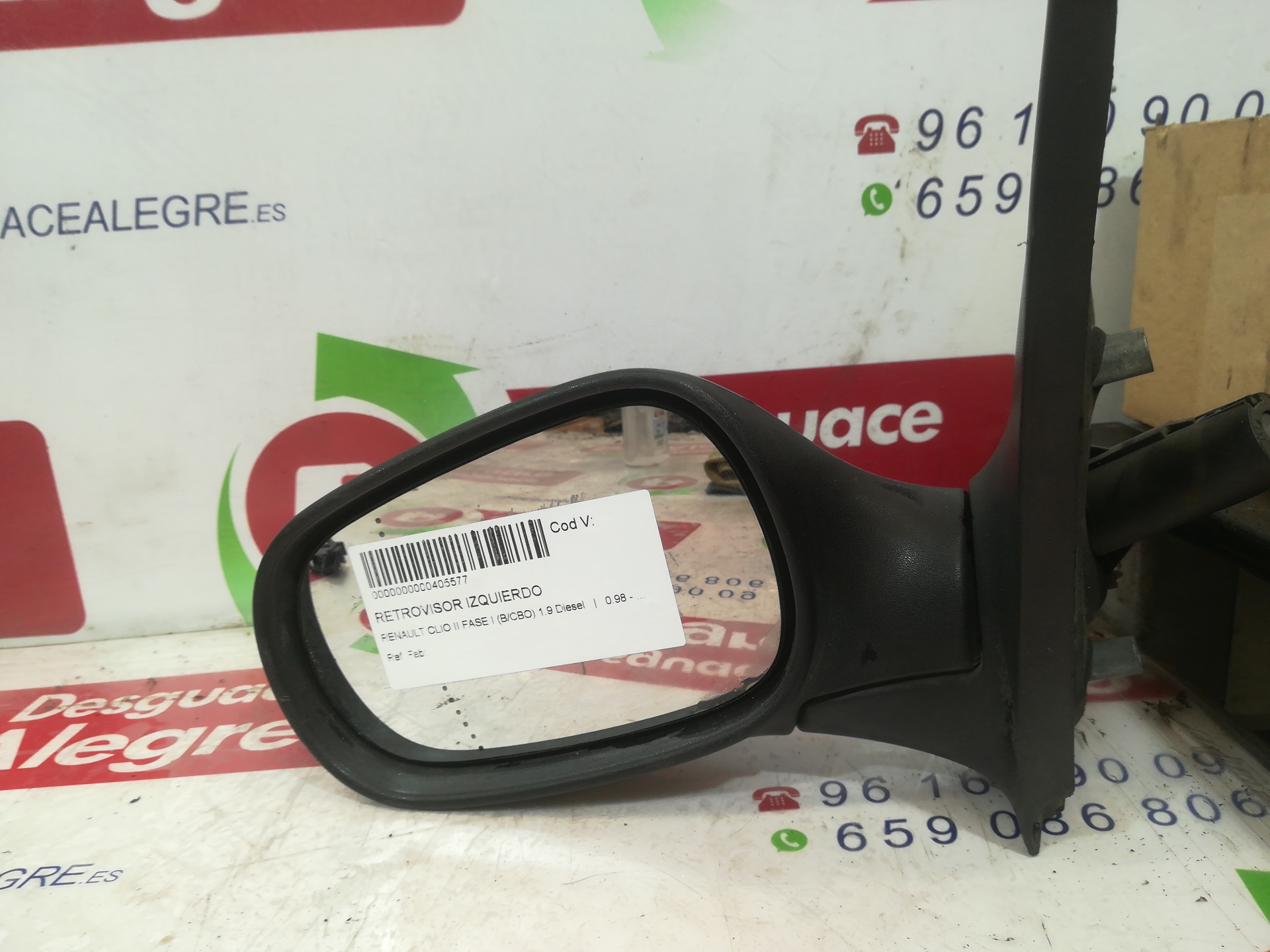 RENAULT CLIO II FASE I RETROVISOR IZQUIERDO RENAULT CLIO II FASE I RETROVISOR IZQUIERDO