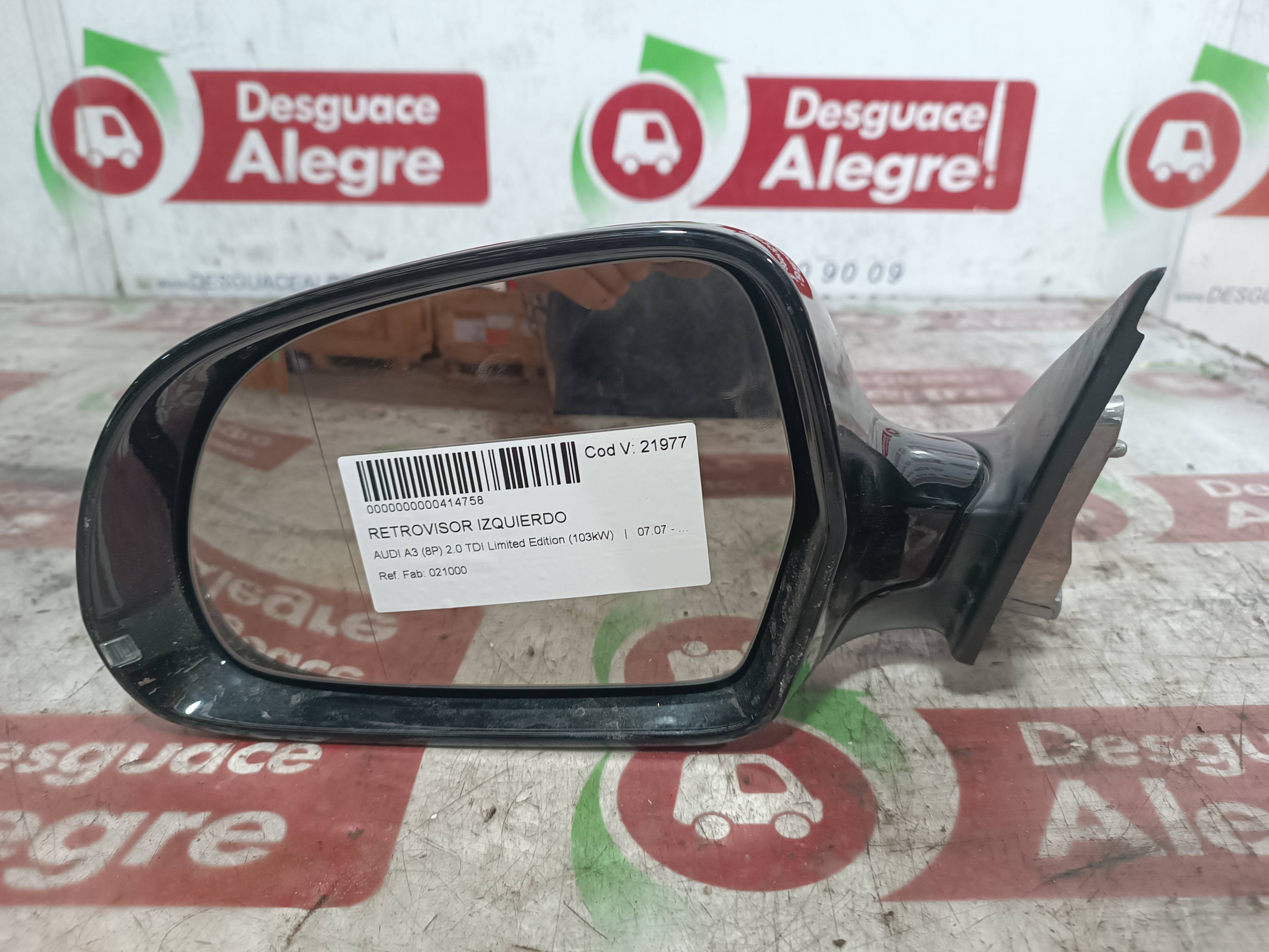 AUDI A3 RETROVISOR IZQUIERDO AUDI A3 RETROVISOR IZQUIERDO