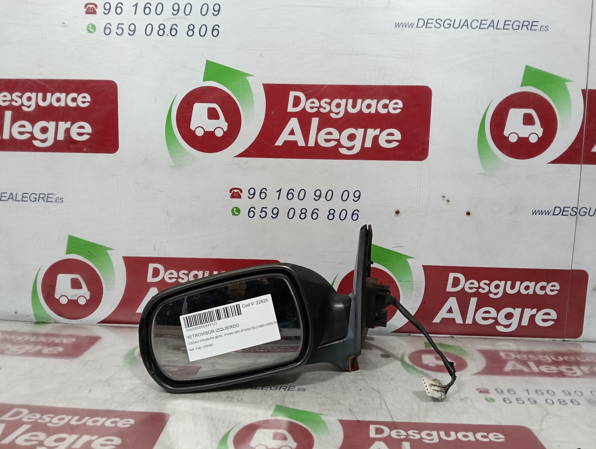 NISSAN PRIMERA BERL. TRAVELLER RETROVISOR IZQUIERDO NISSAN PRIMERA BERL. TRAVELLER RETROVISOR IZQUIERDO