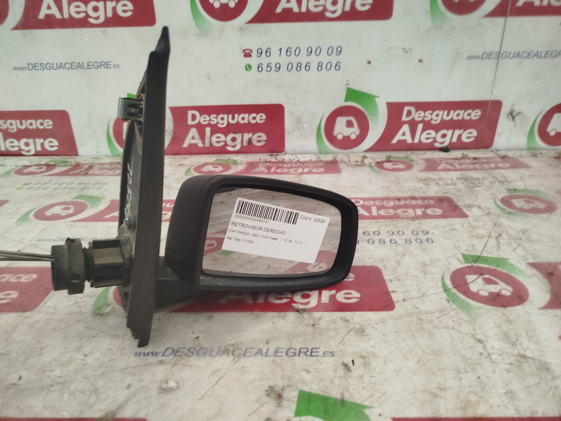 FIAT II PANDA RETROVISOR DERECHO FIAT II PANDA RETROVISOR DERECHO