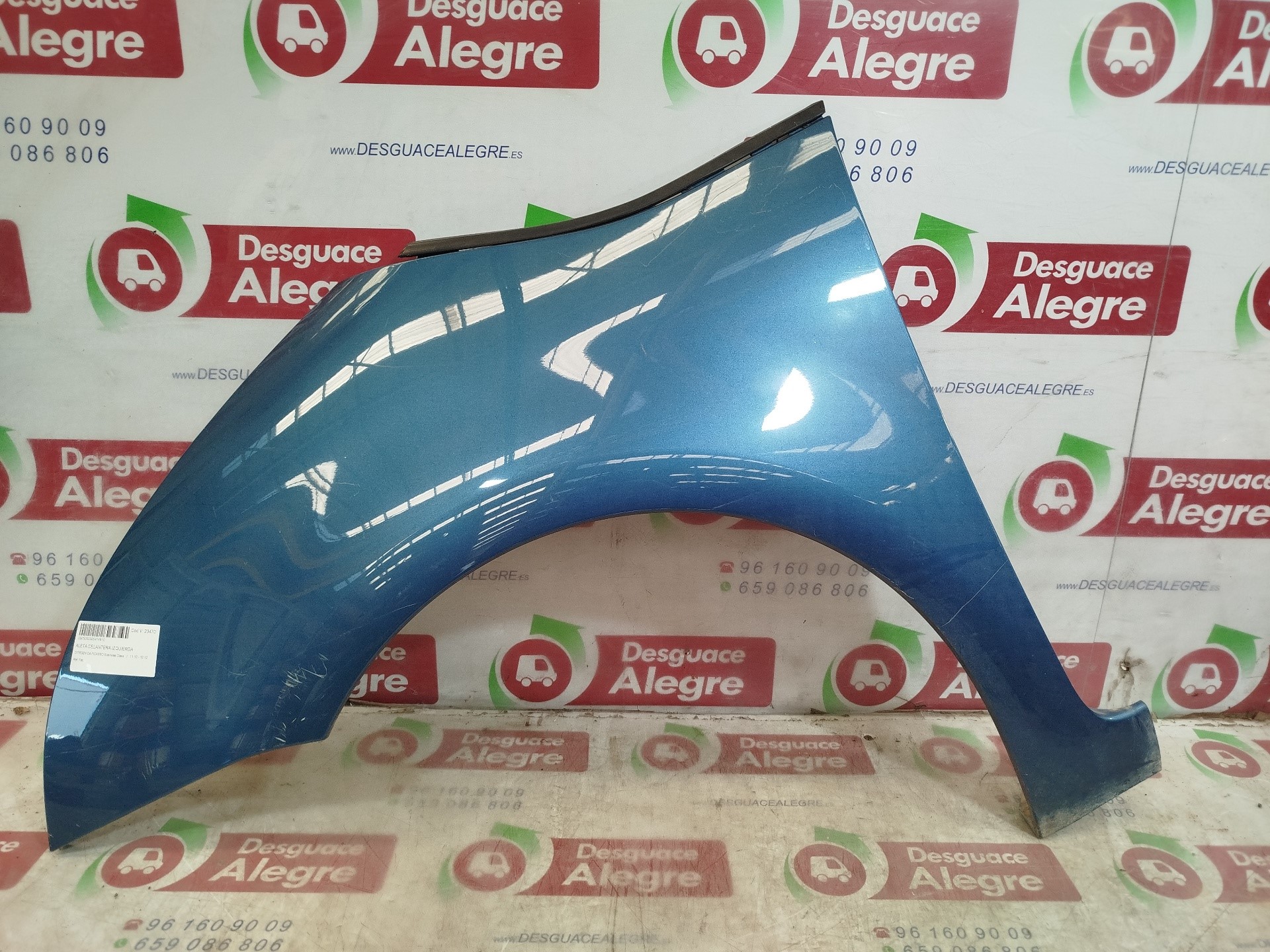 CITROEN C4 PICASSO ALETA DELANTERA IZQUIERDA CITROEN C4 PICASSO ALETA DELANTERA IZQUIERDA