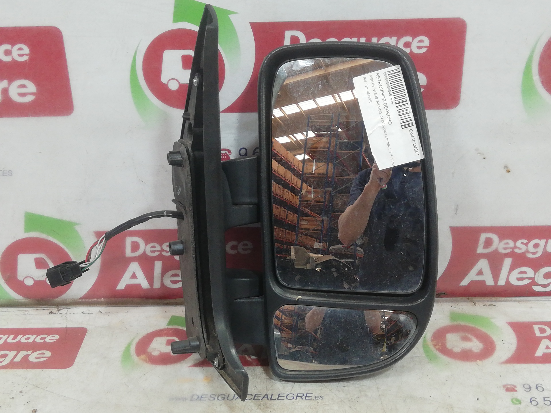 NISSAN INTERSTAR RETROVISOR DERECHO NISSAN INTERSTAR RETROVISOR DERECHO