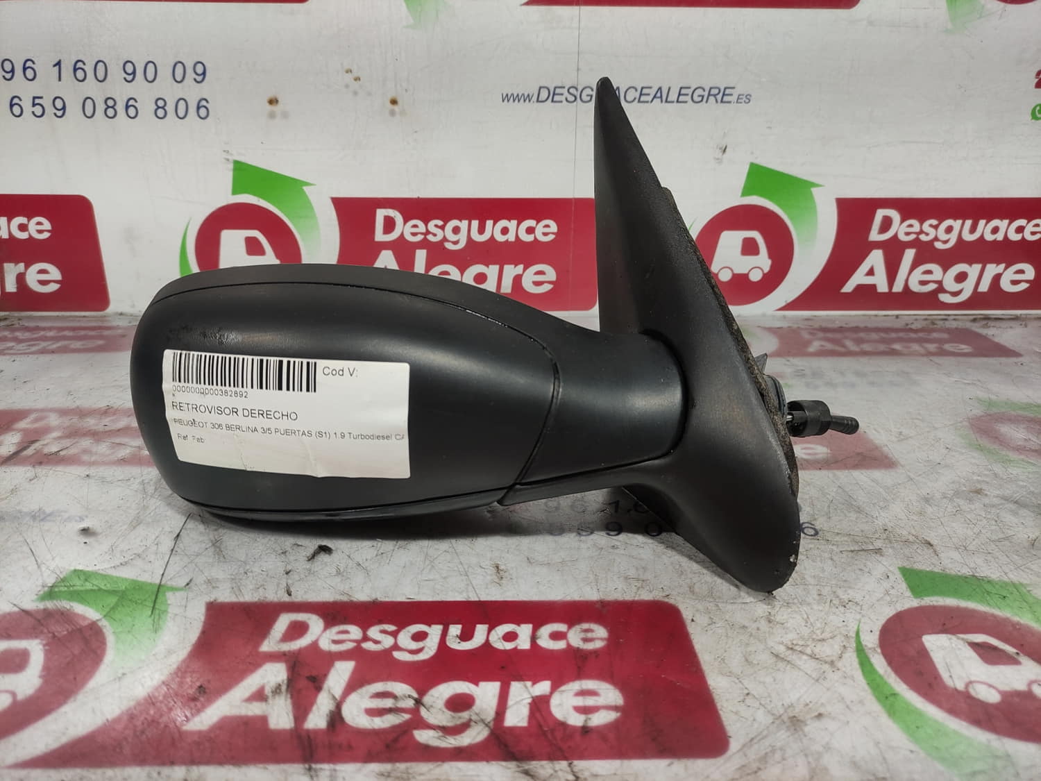 PEUGEOT 306 35 PT. RETROVISOR DERECHO PEUGEOT 306 35 PT. RETROVISOR DERECHO