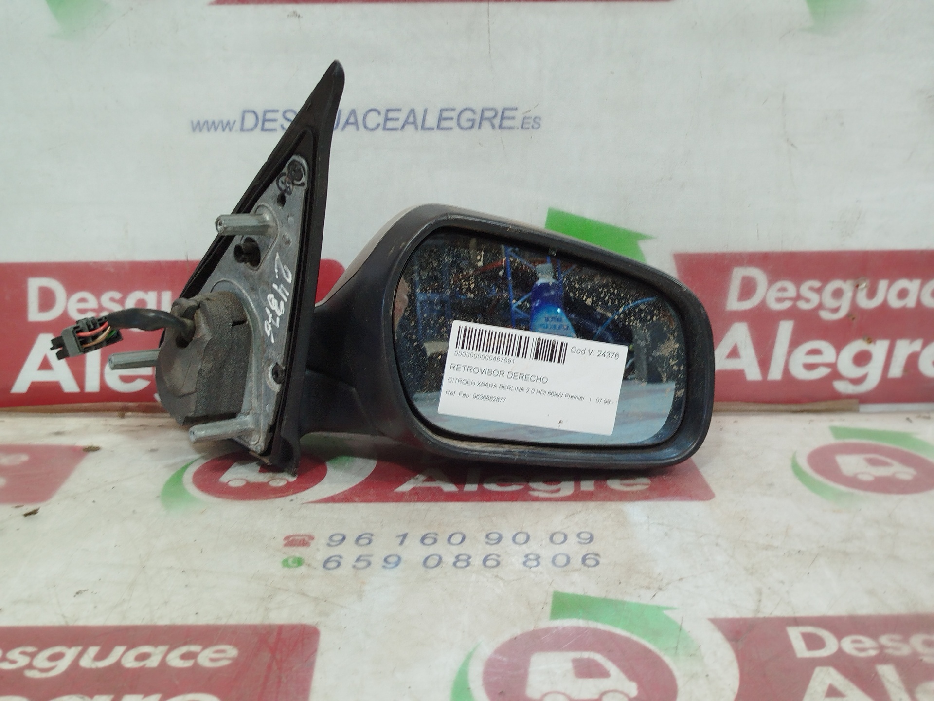 CITROEN XSARA BERLINA RETROVISOR DERECHO CITROEN XSARA BERLINA RETROVISOR DERECHO