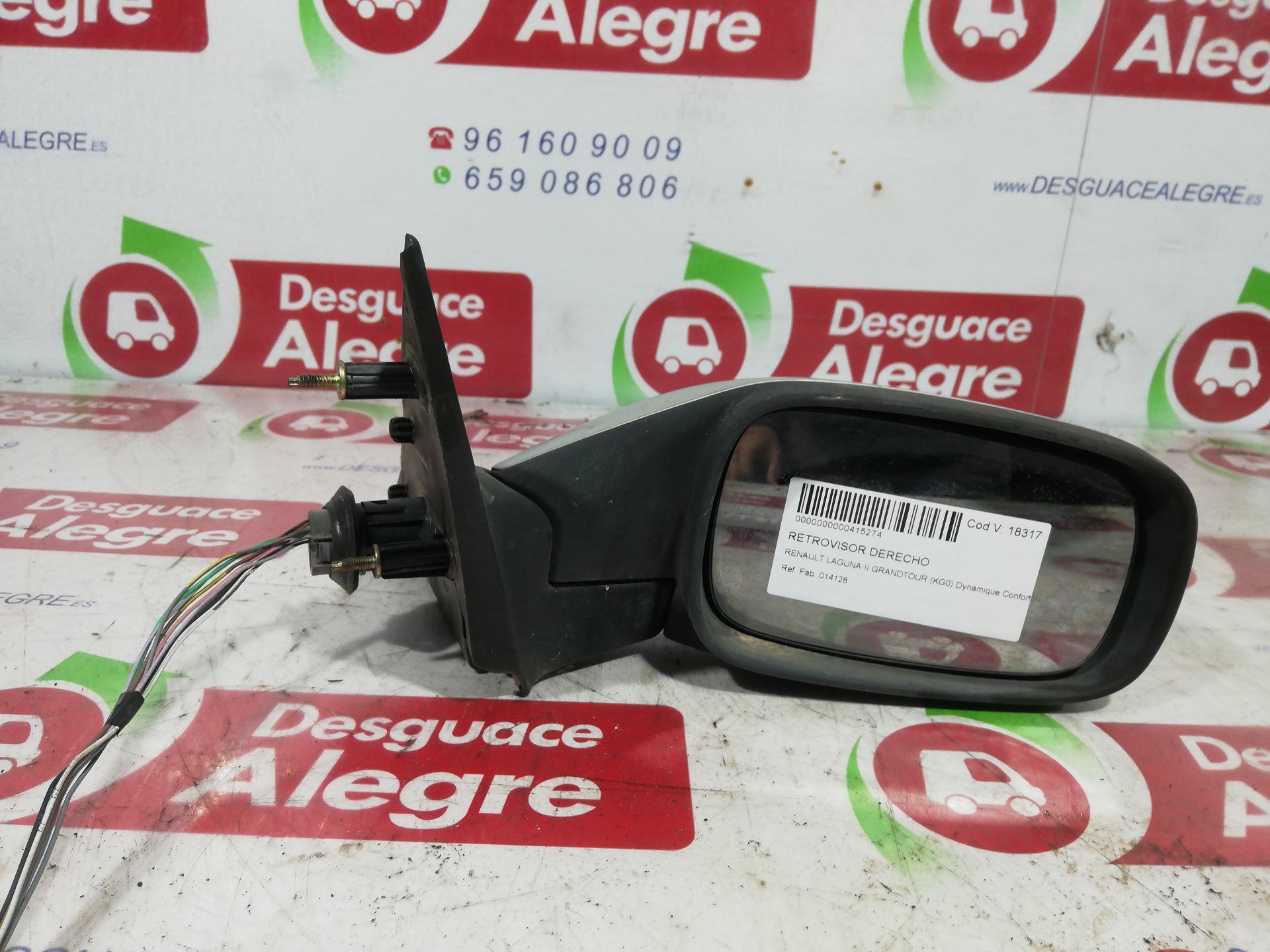 RENAULT LAGUNA II GRANDTOUR RETROVISOR DERECHO RENAULT LAGUNA II GRANDTOUR RETROVISOR DERECHO