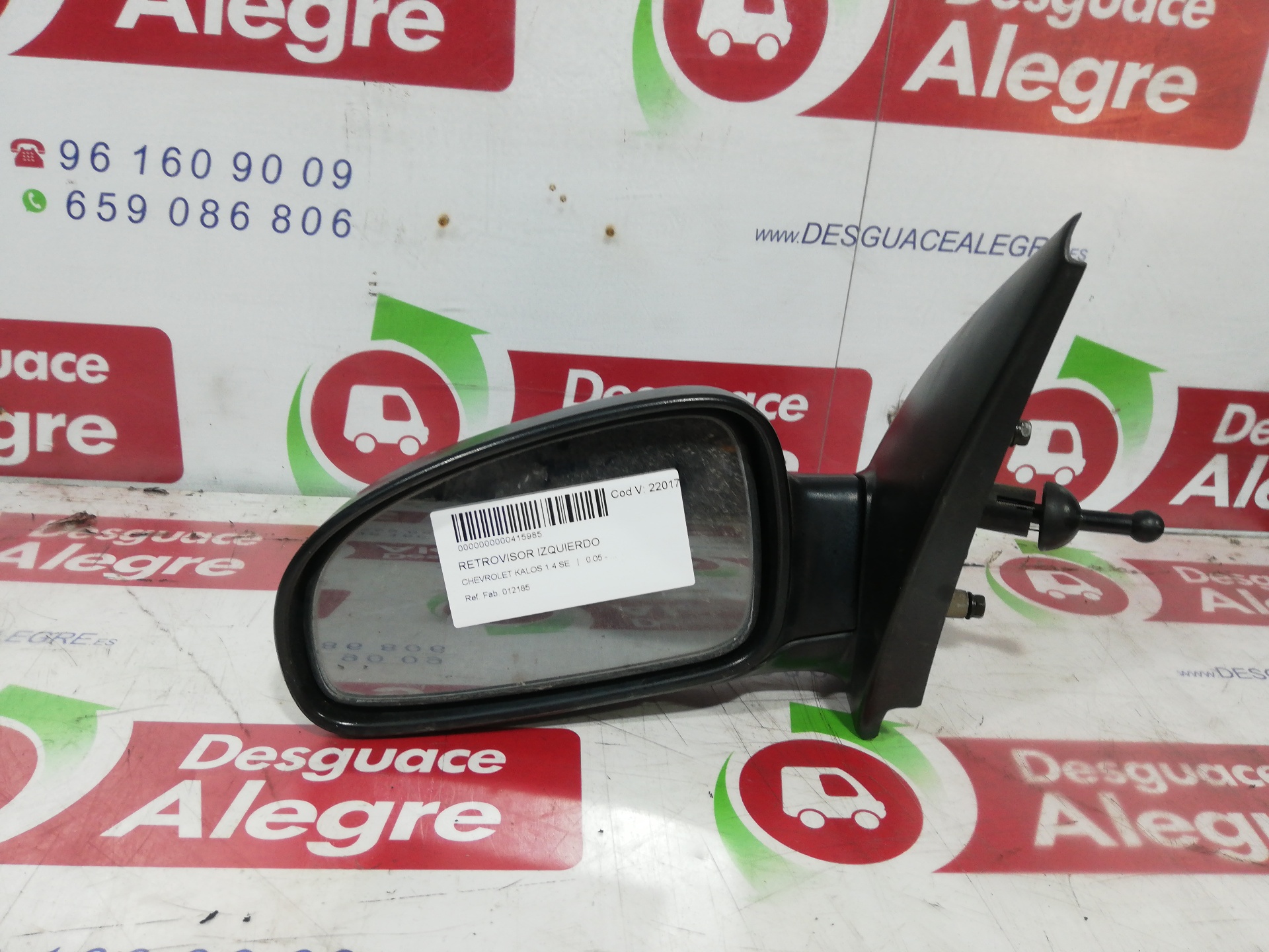 CHEVROLET KALOS RETROVISOR IZQUIERDO CHEVROLET KALOS RETROVISOR IZQUIERDO