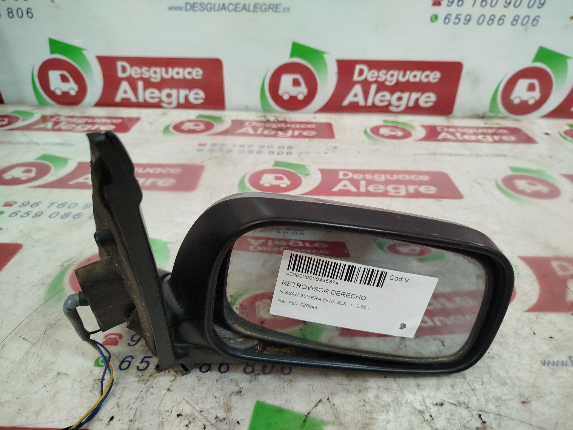 NISSAN ALMERA RETROVISOR DERECHO NISSAN ALMERA RETROVISOR DERECHO