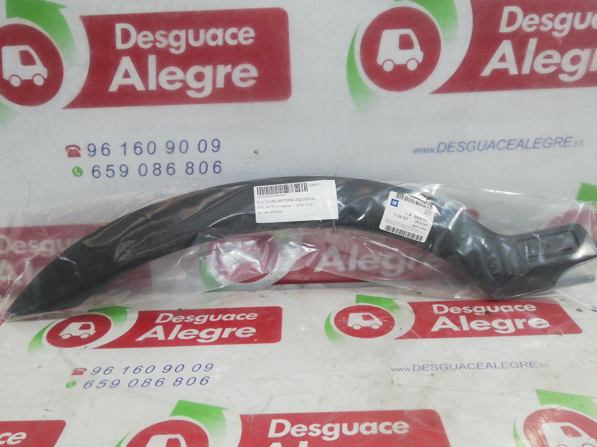 OPEL ZAFIRA A ALETA DELANTERA IZQUIERDA OPEL ZAFIRA A ALETA DELANTERA IZQUIERDA