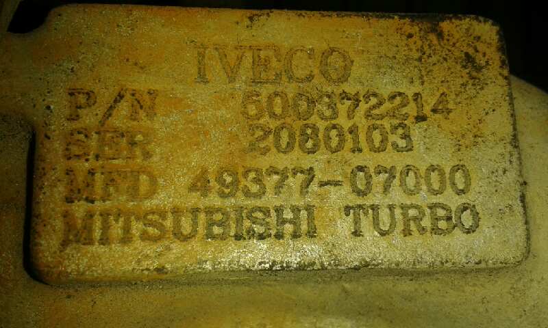IVECO DAILY CAMIÓNVOLQUETE TURBOCOMPRESOR IVECO DAILY CAMIÓNVOLQUETE TURBOCOMPRESOR